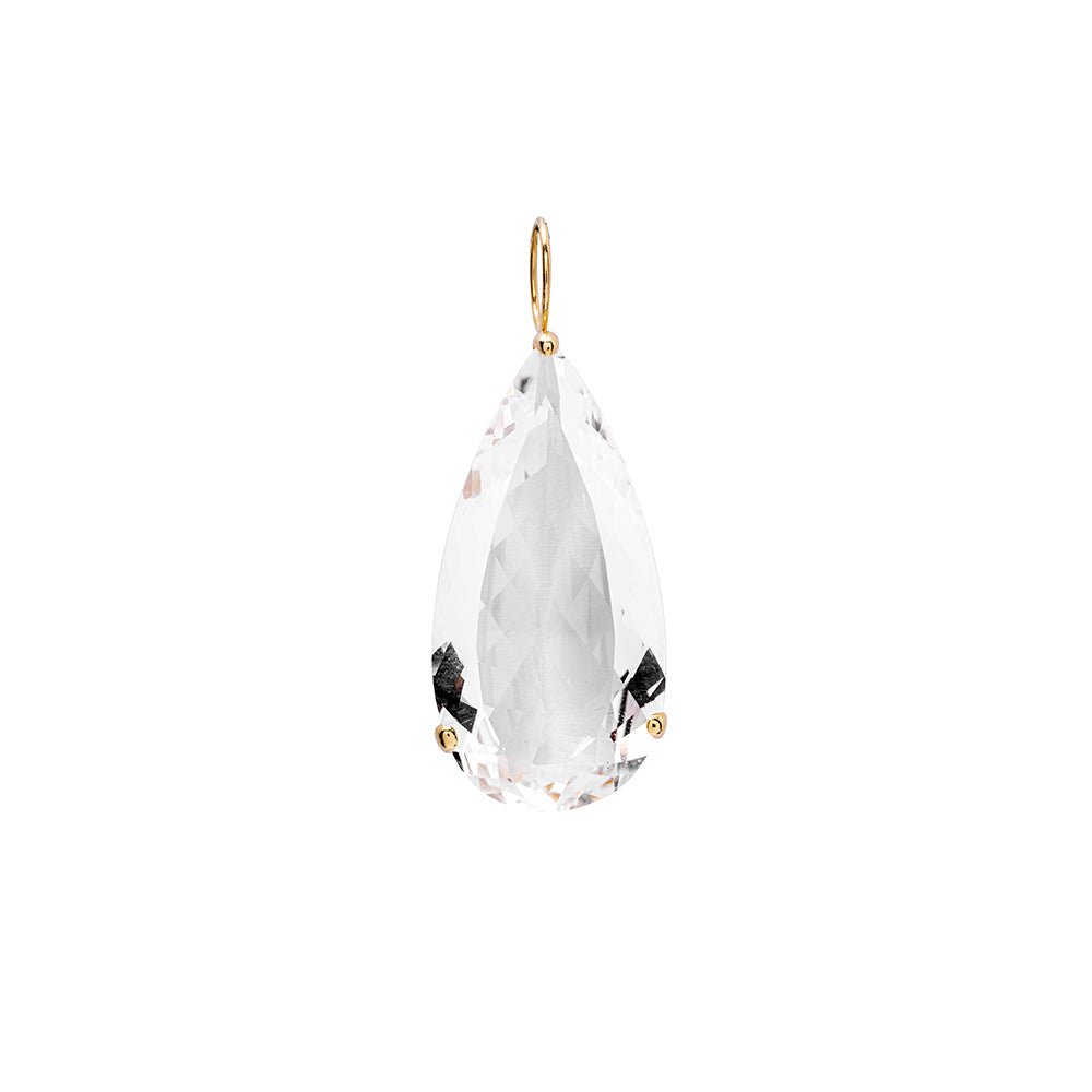 Pingente Rock Chain De Prata Com Ouro Amarelo E Quartzo