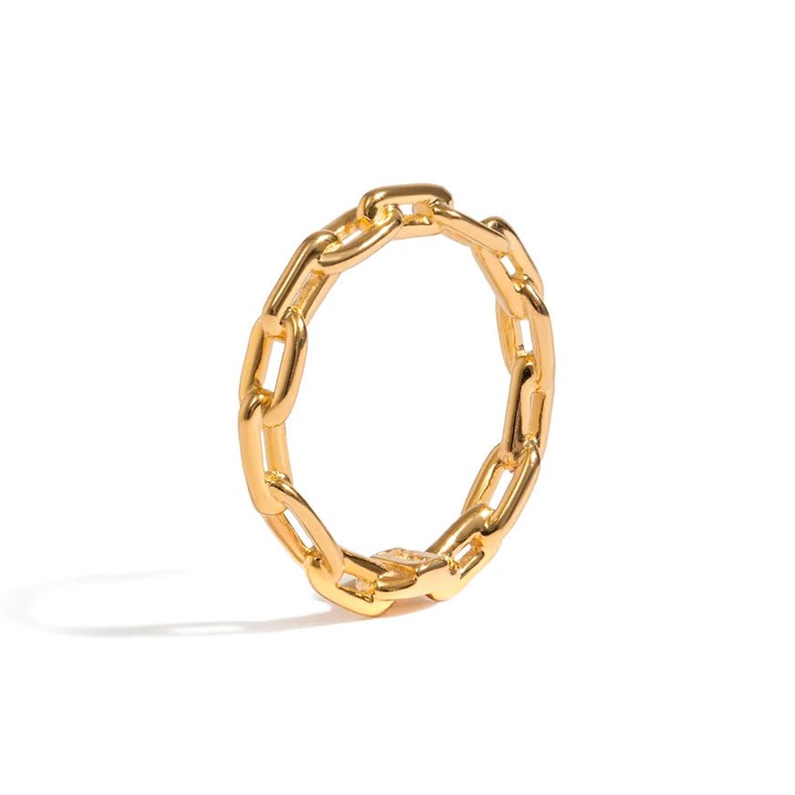 Anel Chain | Prata Com Ouro Amarelo 18k - Jack Vartanian - Sem Pedra
