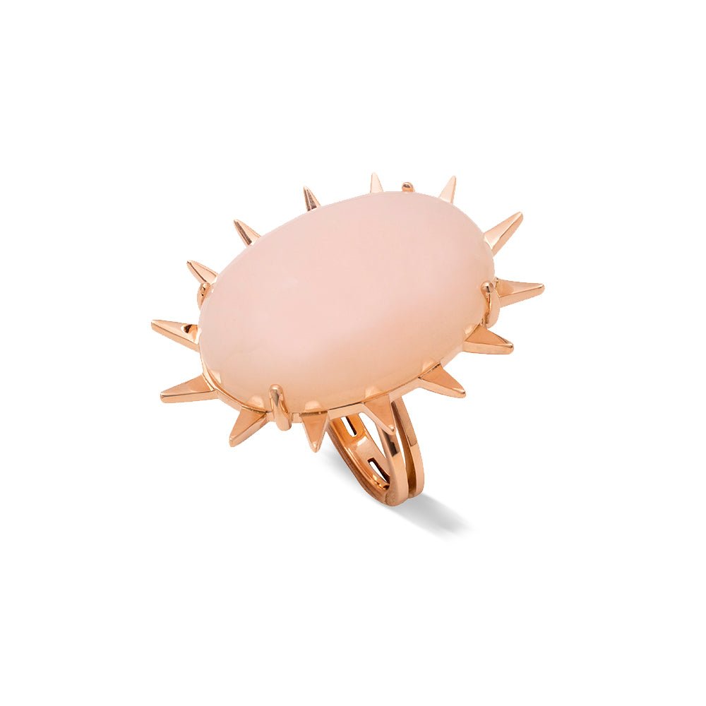 Anel Dolce Vita | Ouro Rosa 18K com Opala - Jack Vartanian - Cocktail