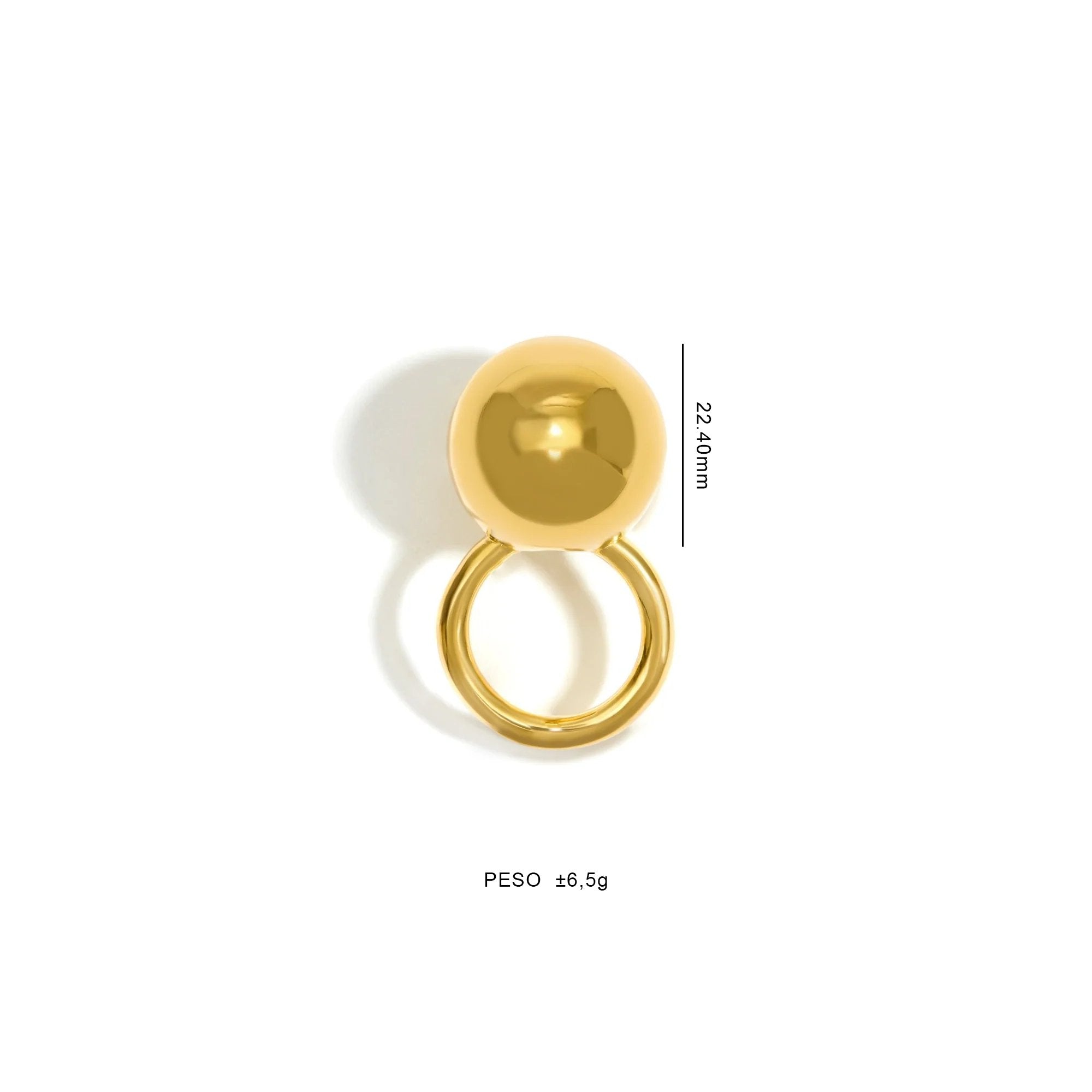ANEL ESFERA BOLD | PRATA COM OURO AMARELO 18K - Jack Vartanian -