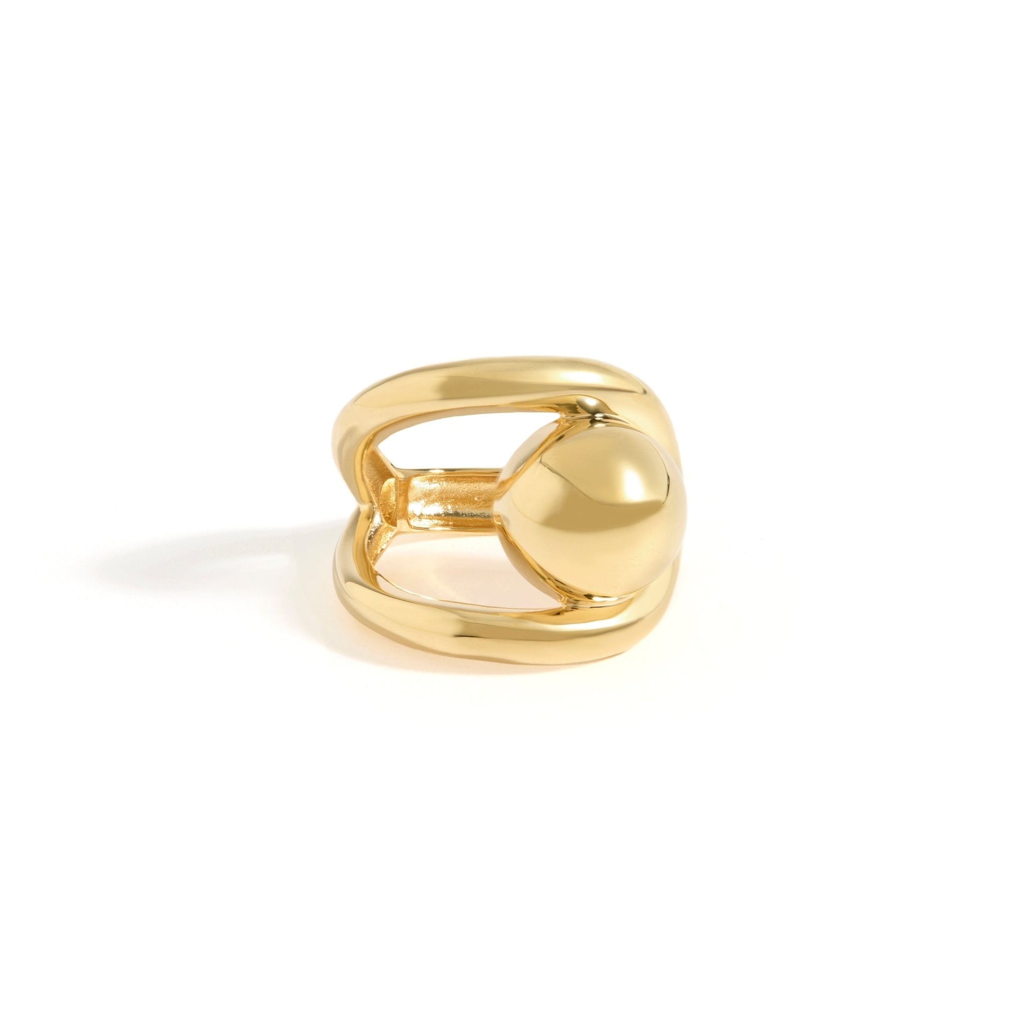 ANEL ESFERA JV LOLITTA | PRATA COM OURO AMARELO 18K - Jack Vartanian -