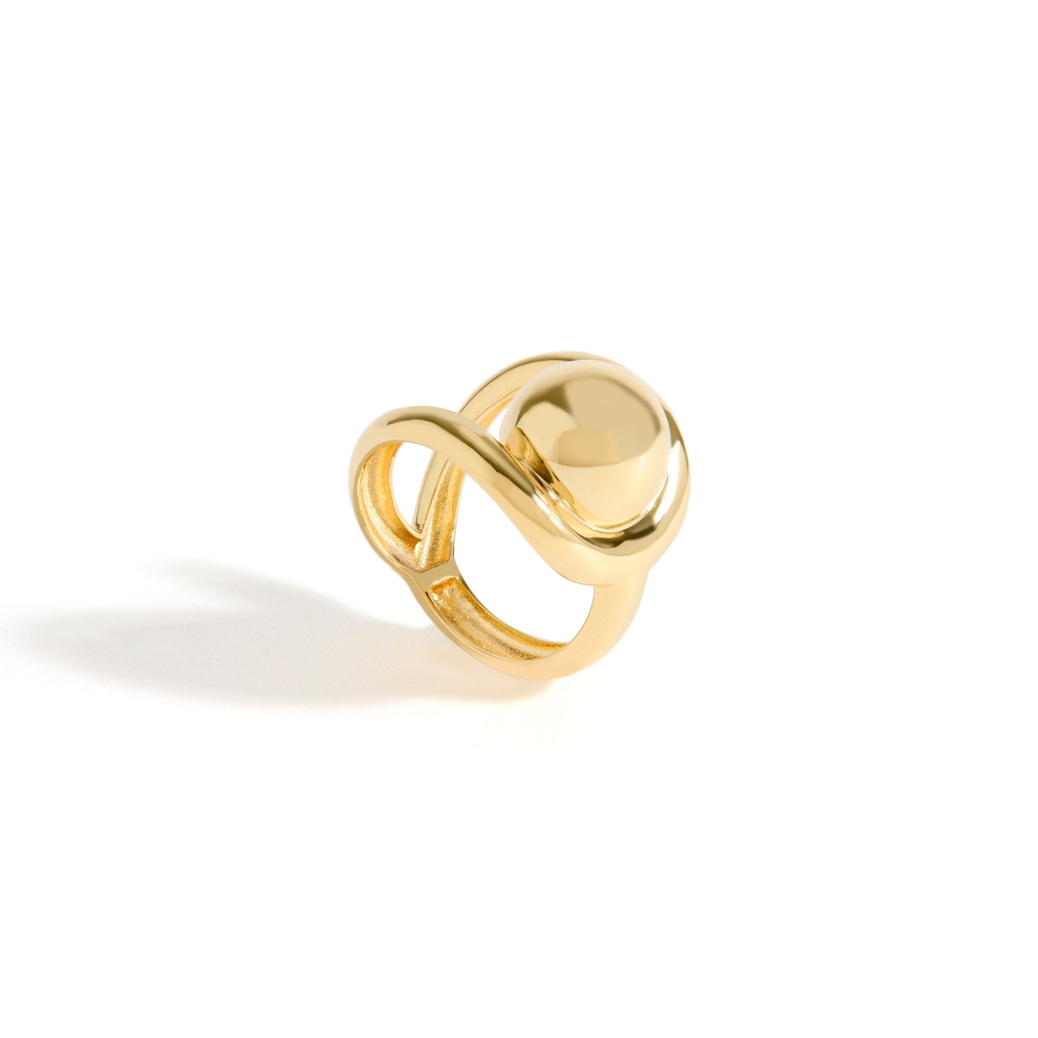 ANEL ESFERA JV LOLITTA | PRATA COM OURO AMARELO 18K - Jack Vartanian -
