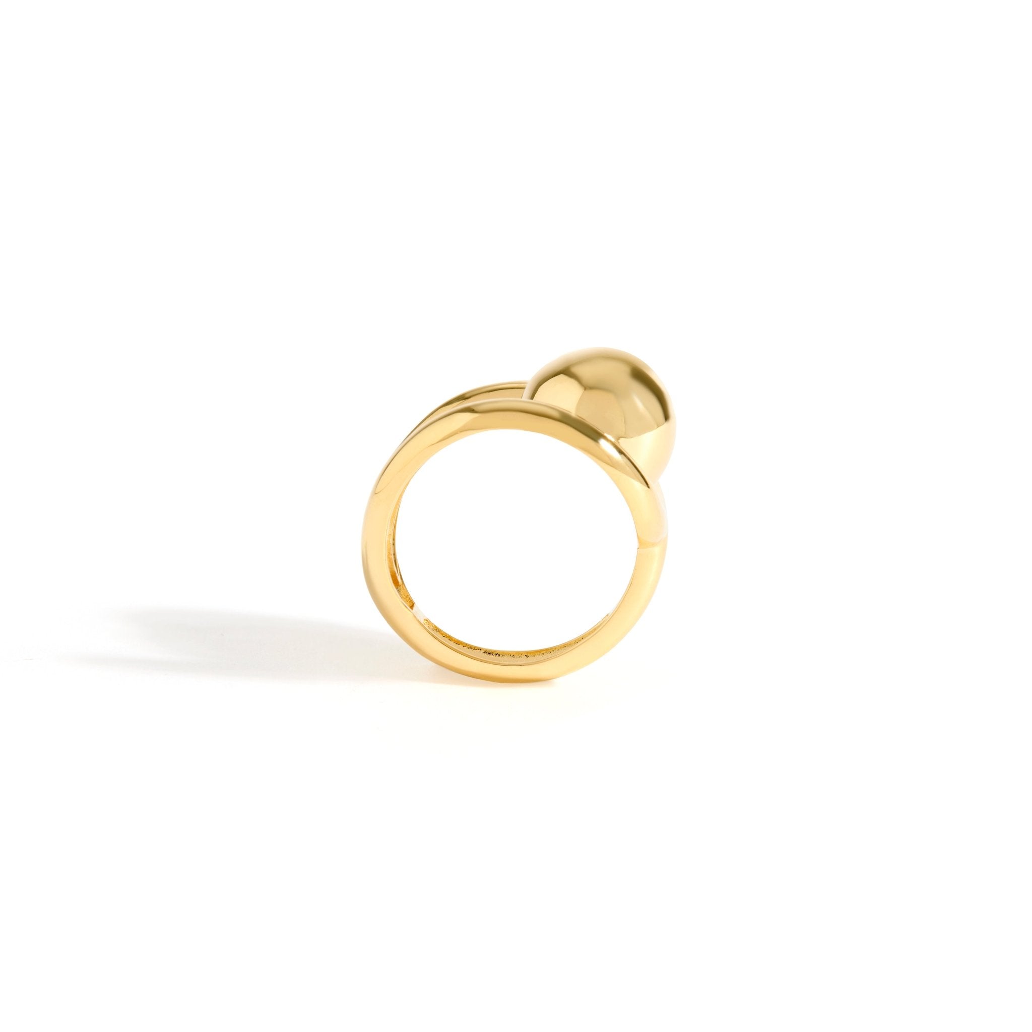 ANEL ESFERA JV LOLITTA | PRATA COM OURO AMARELO 18K - Jack Vartanian -