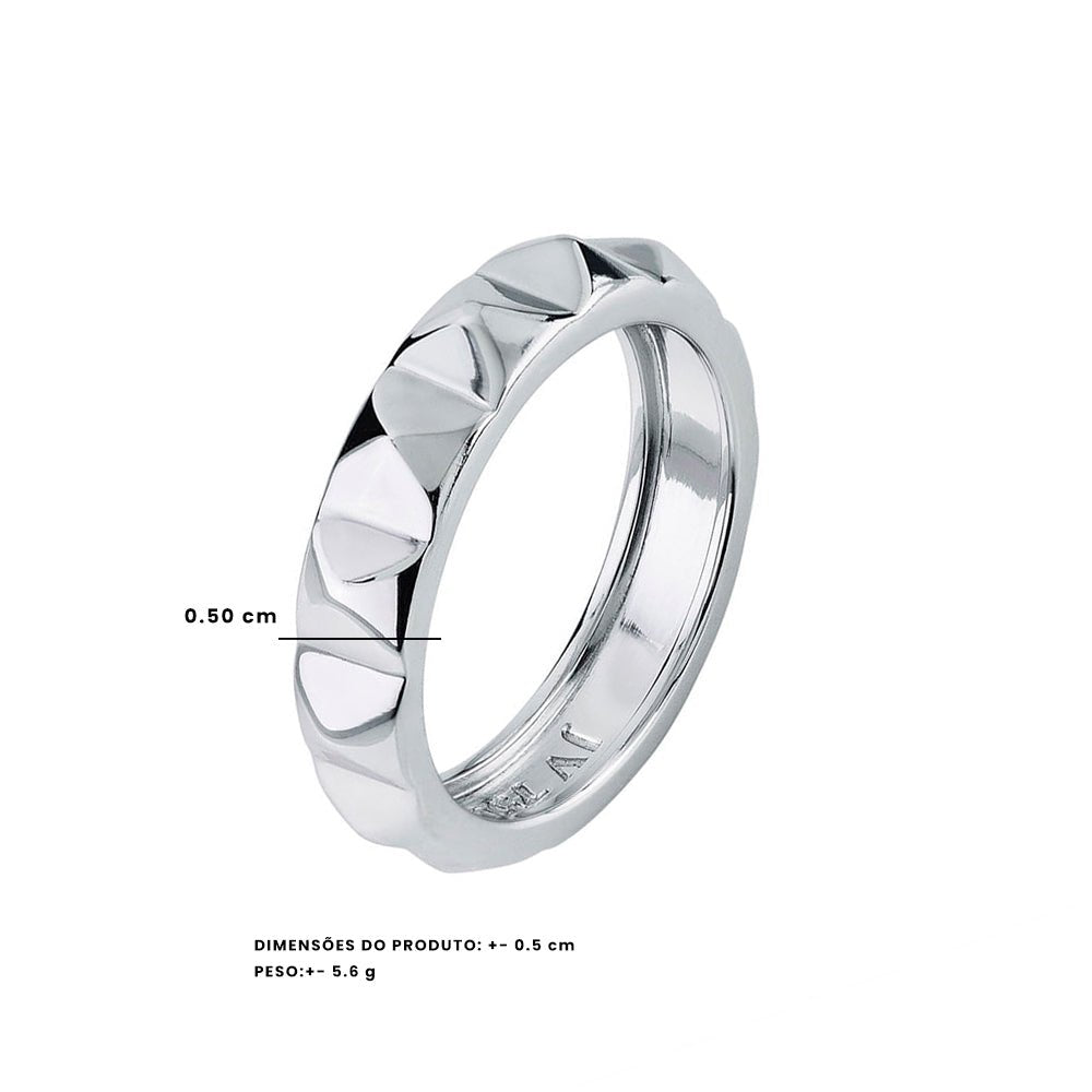 Anel Fetiche | Ouro Branco 18K - Jack Vartanian - Sem Pedra