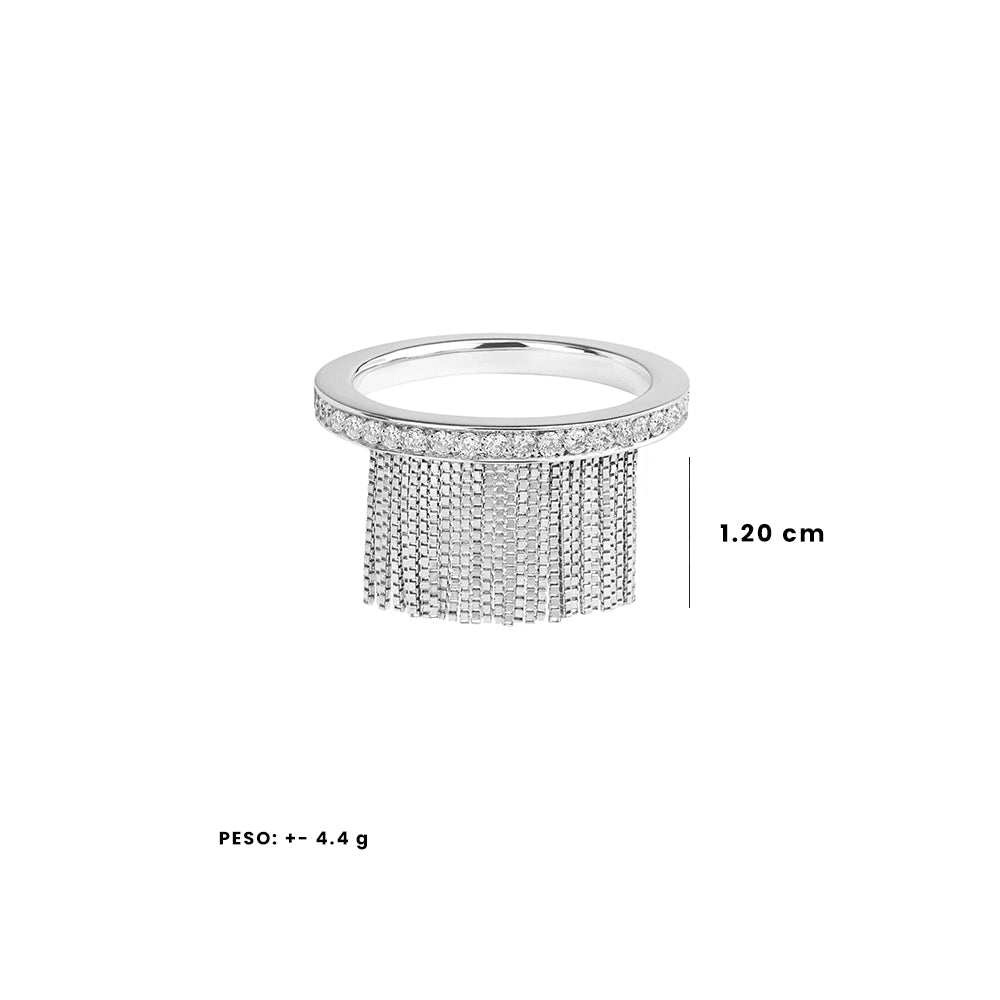 Anel Love Ny | Ouro Branco 18K E Diamantes - Jack Vartanian - Cravejados
