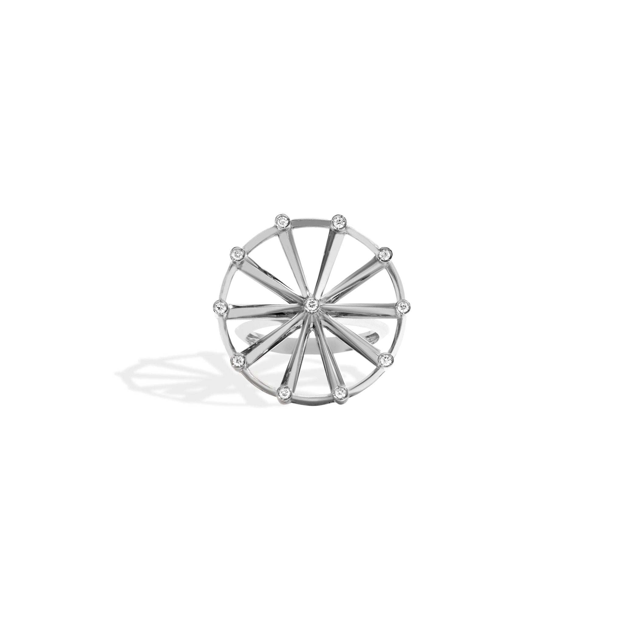 ANEL SHINE | OURO BRANCO 18K COM DIAMANTES - Jack Vartanian -