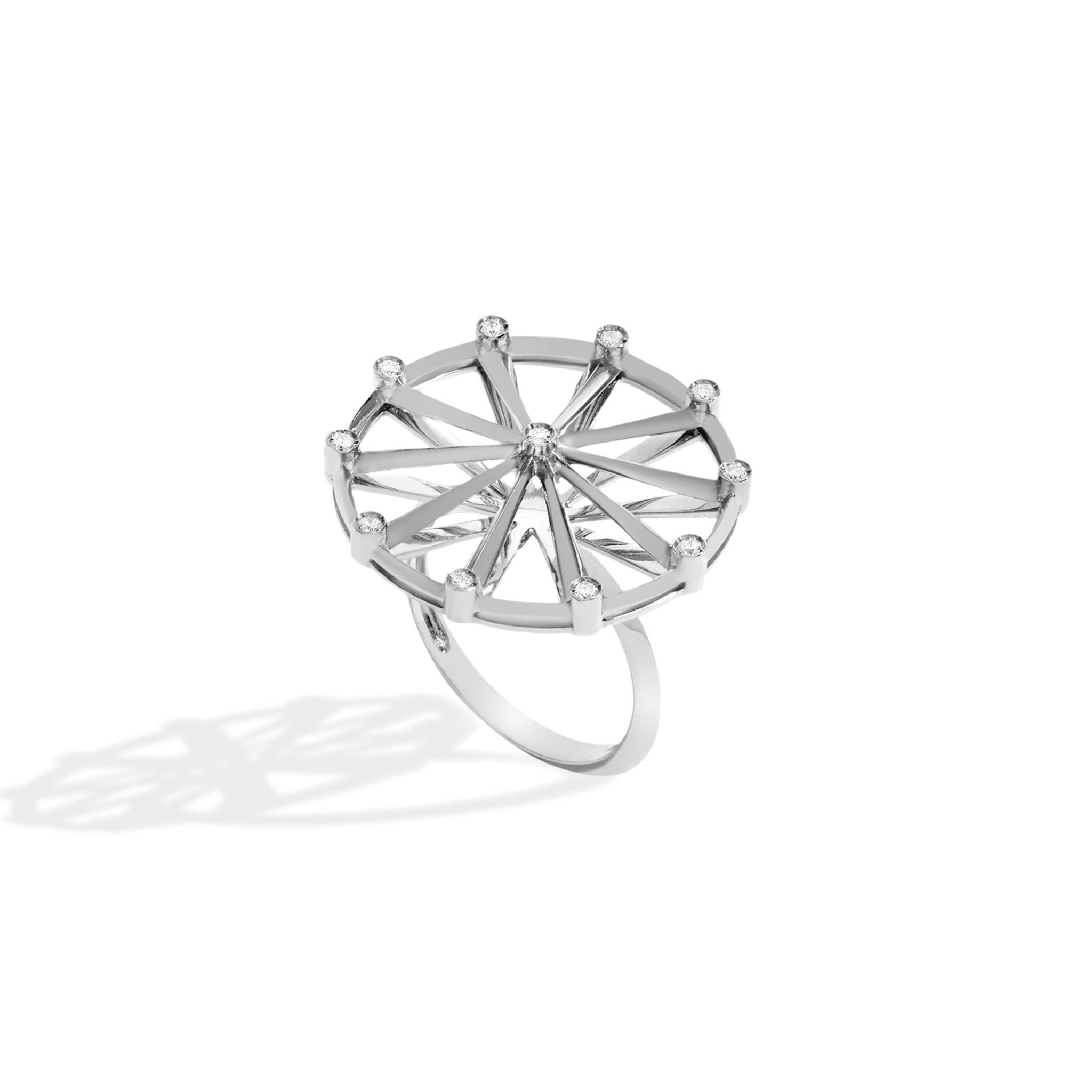 ANEL SHINE | OURO BRANCO 18K COM DIAMANTES - Jack Vartanian -