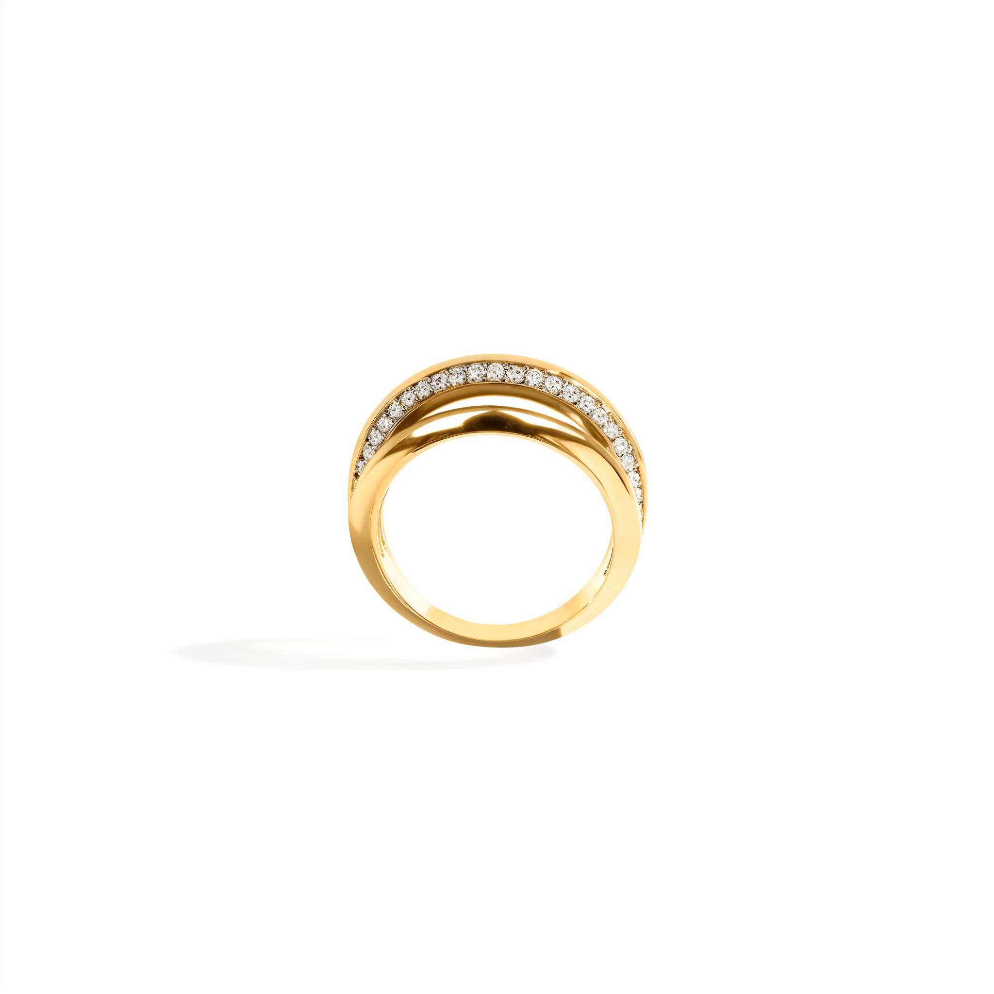 ANEL SHINE TRIPLO | OURO AMARELO 18K COM DIAMANTES - Jack Vartanian - Cravejados