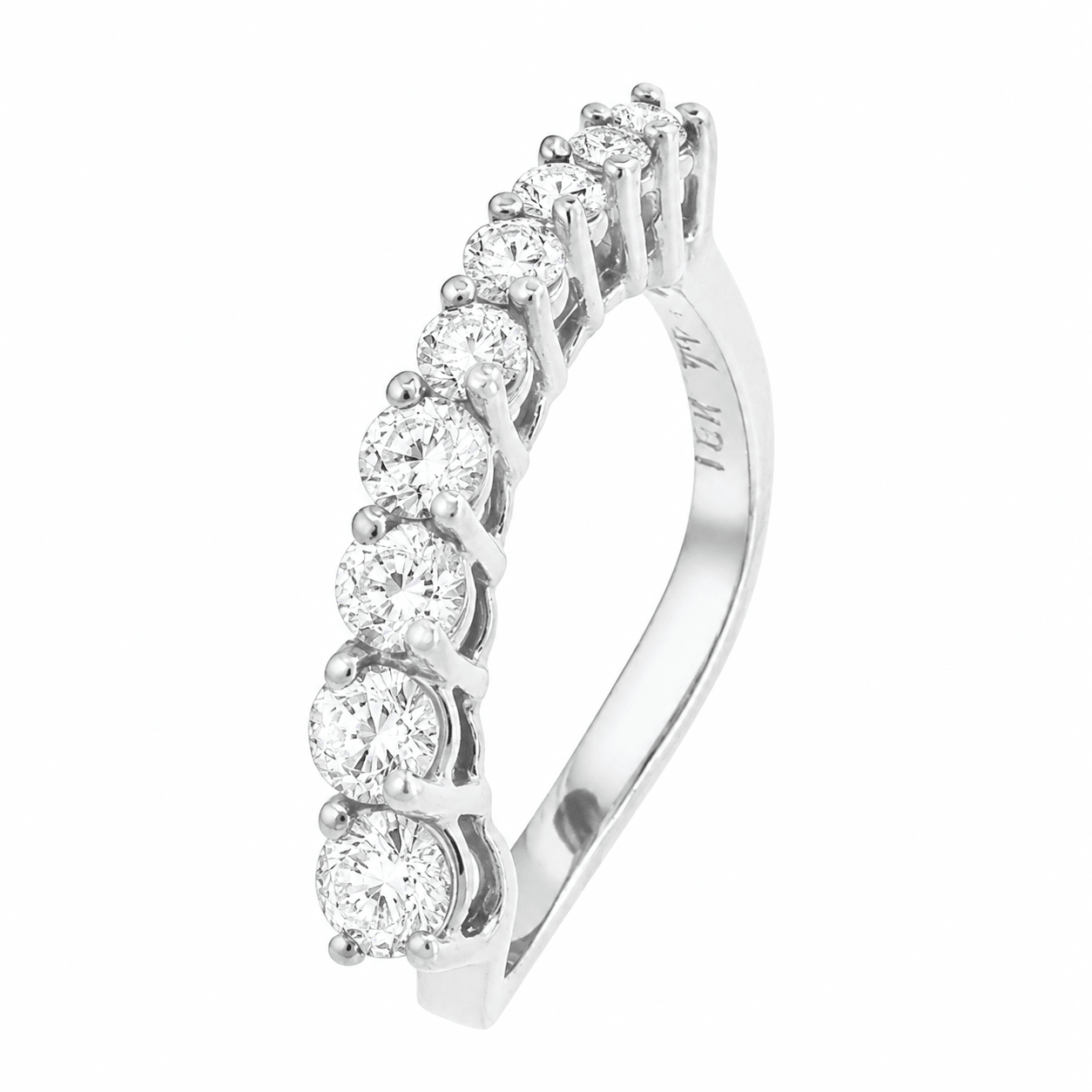 Anel Universo Cometa | Ouro Branco 18K com Ródio Negro e Diamantes - Jack Vartanian - Cravejados