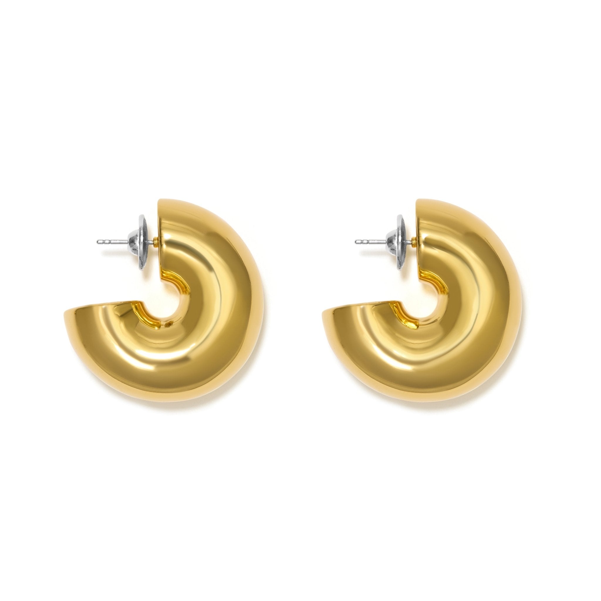 BRINCO ARGOLA BOLD | PRATA COM OURO AMARELO 18K - Jack Vartanian -