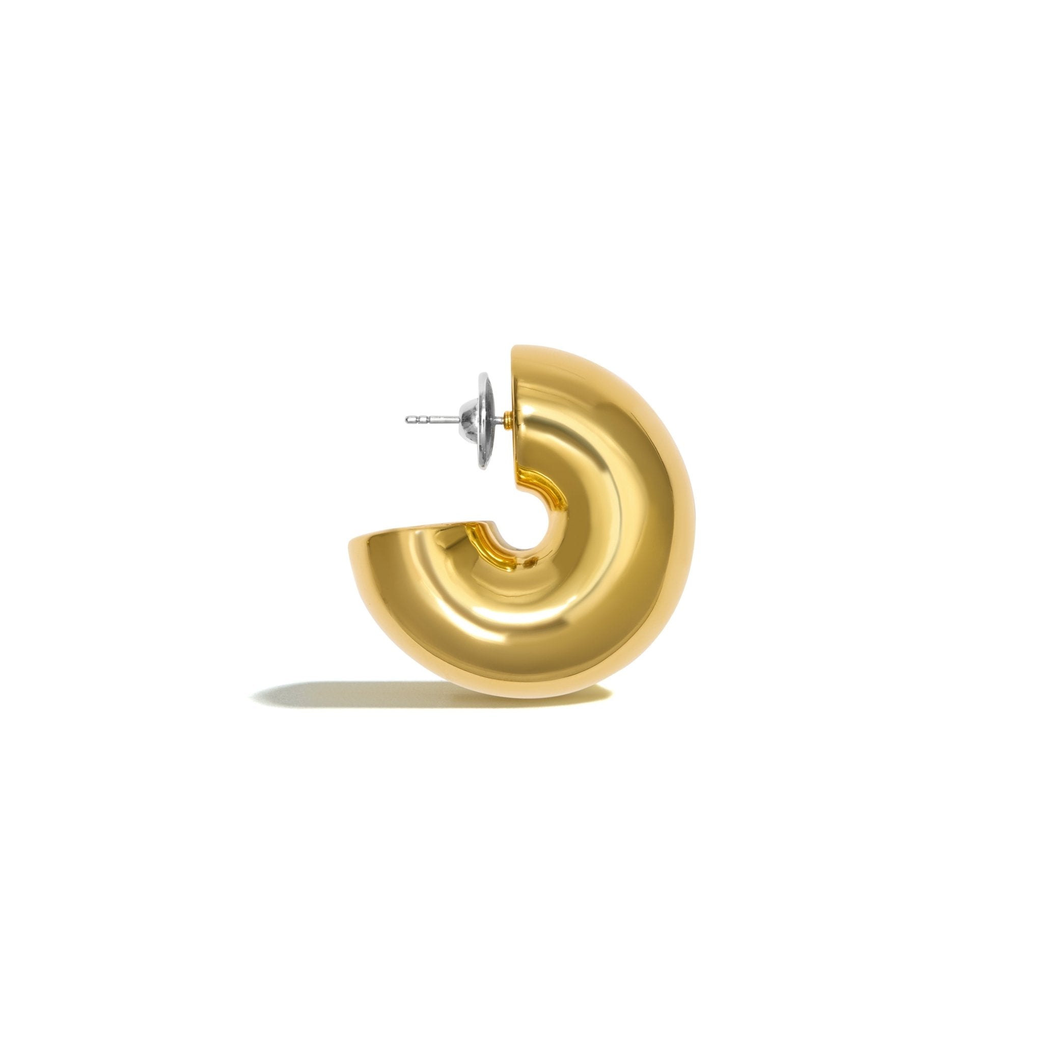 BRINCO ARGOLA BOLD | PRATA COM OURO AMARELO 18K - Jack Vartanian -