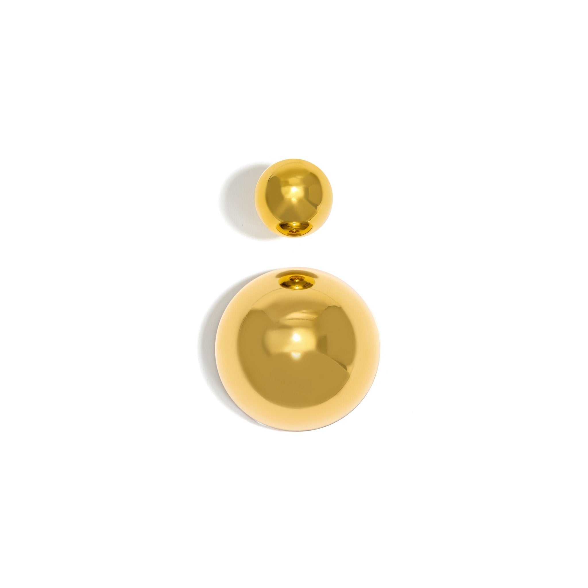 BRINCO BOLD DUPLO | PRATA COM OURO AMARELO 18K - Jack Vartanian -