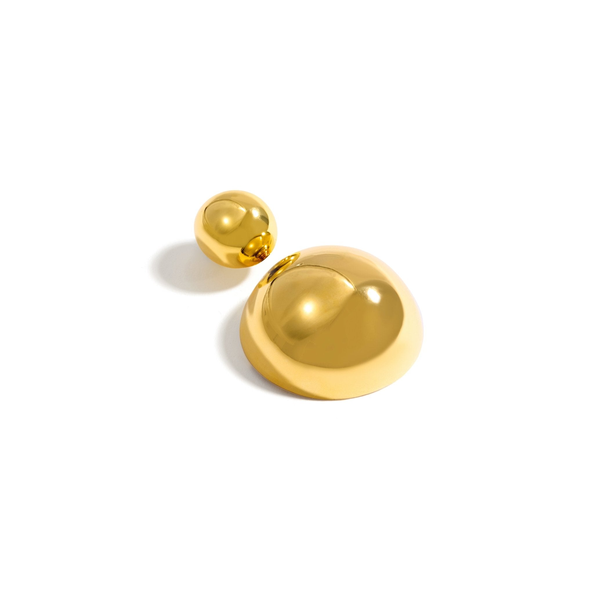 BRINCO BOLD DUPLO | PRATA COM OURO AMARELO 18K - Jack Vartanian -