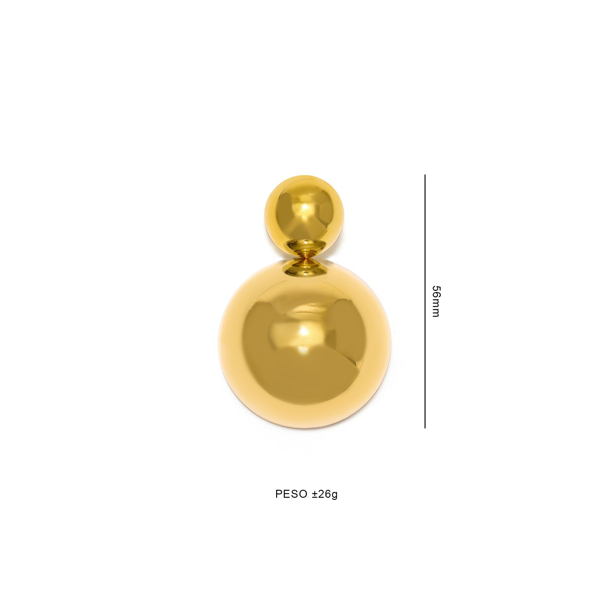 BRINCO BOLD DUPLO | PRATA COM OURO AMARELO 18K - Jack Vartanian -