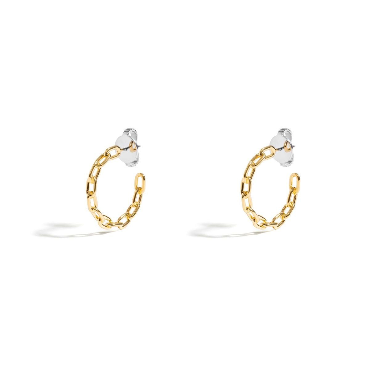 Brinco Chain - P | Prata Com Ouro Amarelo 18k - Jack Vartanian - Argolas