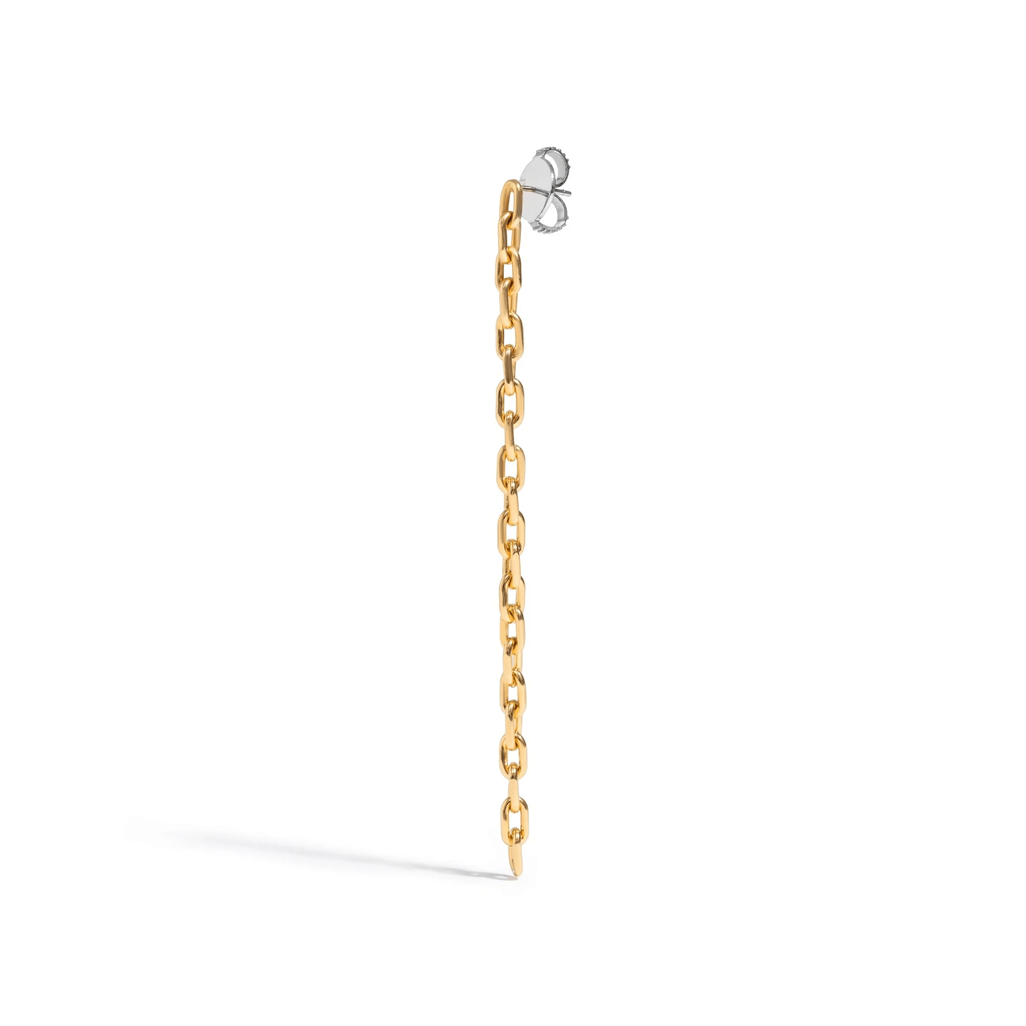 Brinco Chain - Unitário | Prata Com Ouro Amarelo 18k - Jack Vartanian - Longos E Franjas