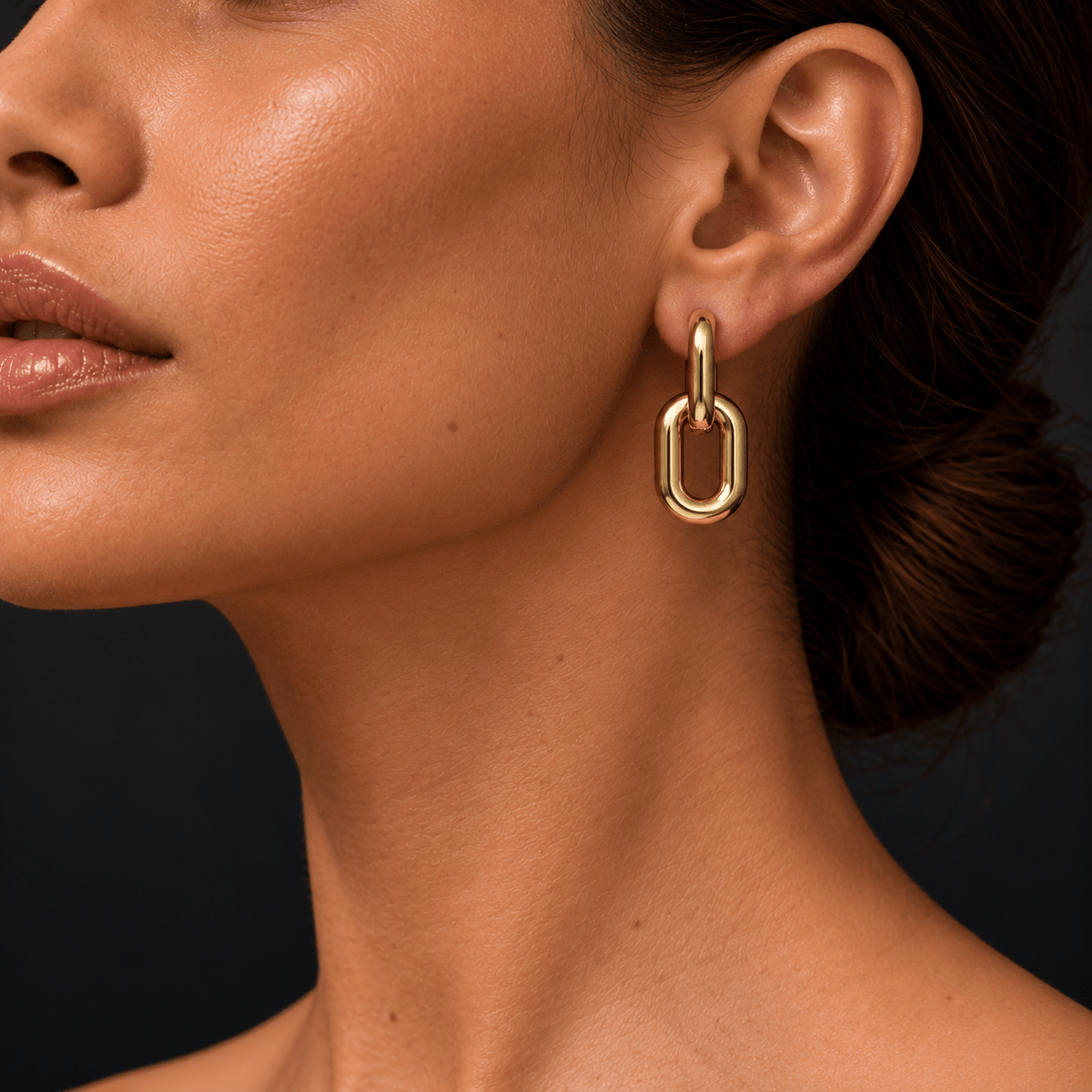Brinco Dois Elos Pop Chain - P | Prata Com Ouro Amarelo 18k - Jack Vartanian - Longos E Franjas