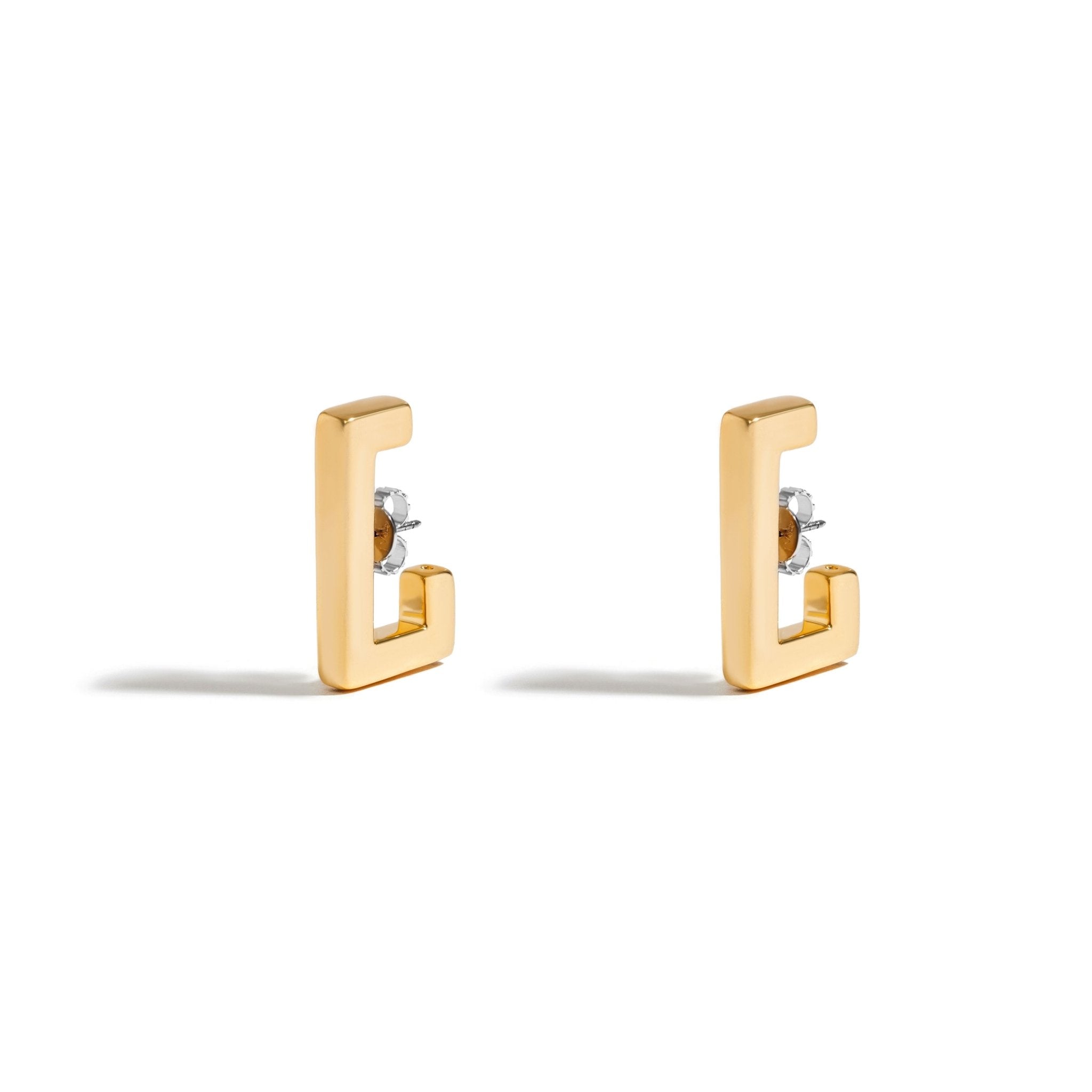 Brinco Earhook Rock | Prata com Ouro Amarelo 18K - Jack Vartanian - Ear Cuffs