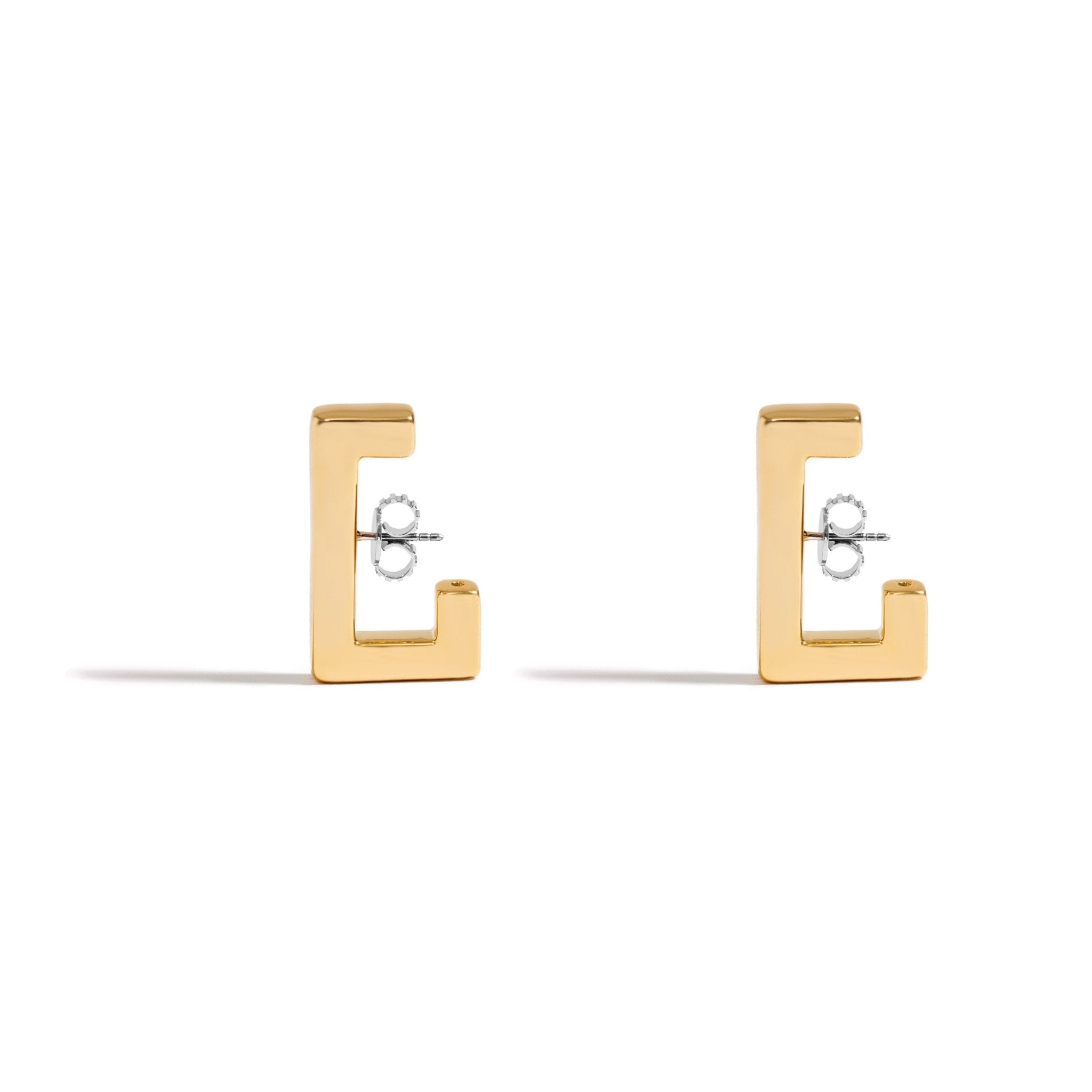 Brinco Earhook Rock | Prata com Ouro Amarelo 18K - Jack Vartanian - Ear Cuffs