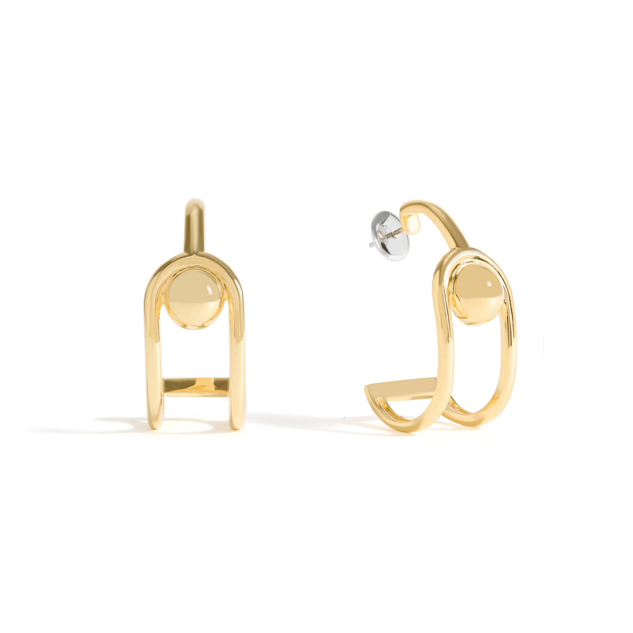 BRINCO ESFERA JV LOLITTA | PRATA COM OURO AMARELO 18K - Jack Vartanian -