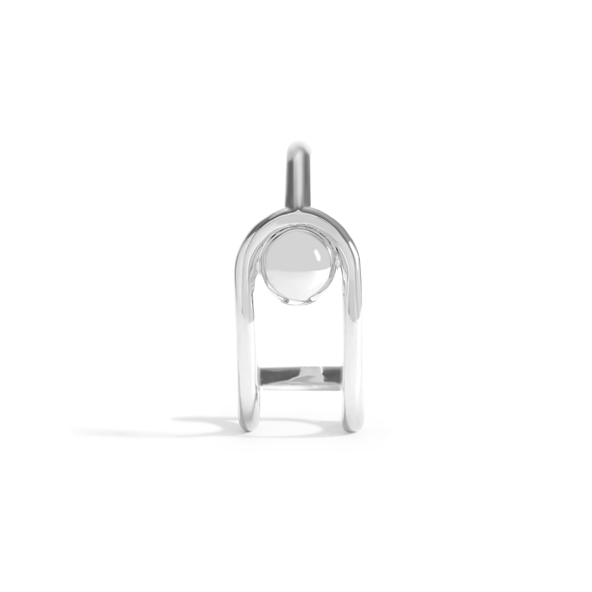 BRINCO ESFERA JV LOLITTA | PRATA COM RÓDIO BRANCO - Jack Vartanian -