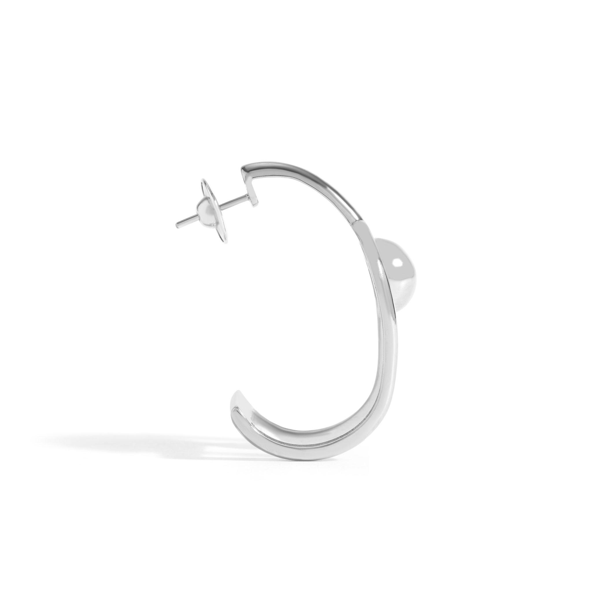 BRINCO ESFERA JV LOLITTA | PRATA COM RÓDIO BRANCO - Jack Vartanian -