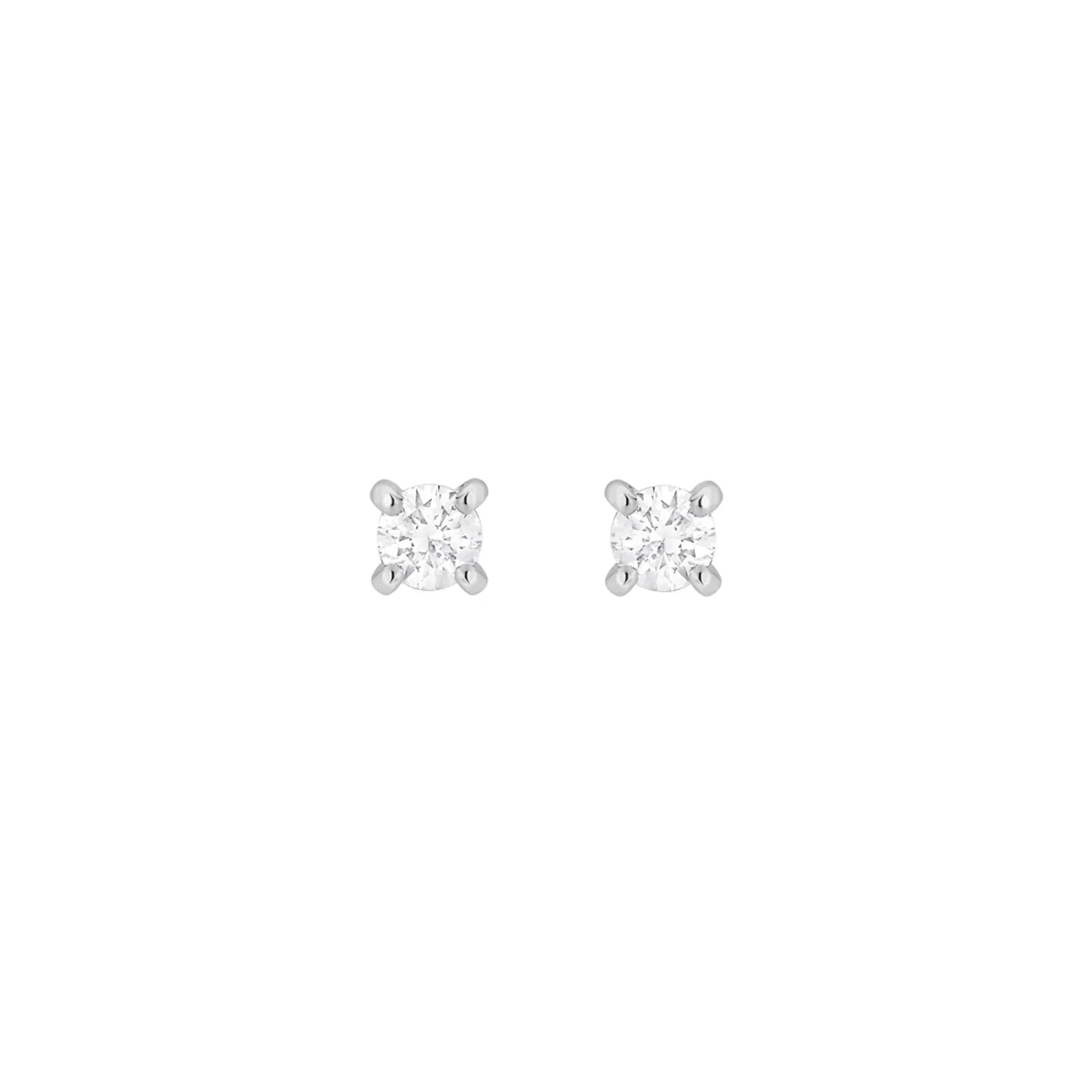 Brinco Especial De Ouro Branco 18K E Diamante Solitário de 1,00ct - Jack Vartanian -