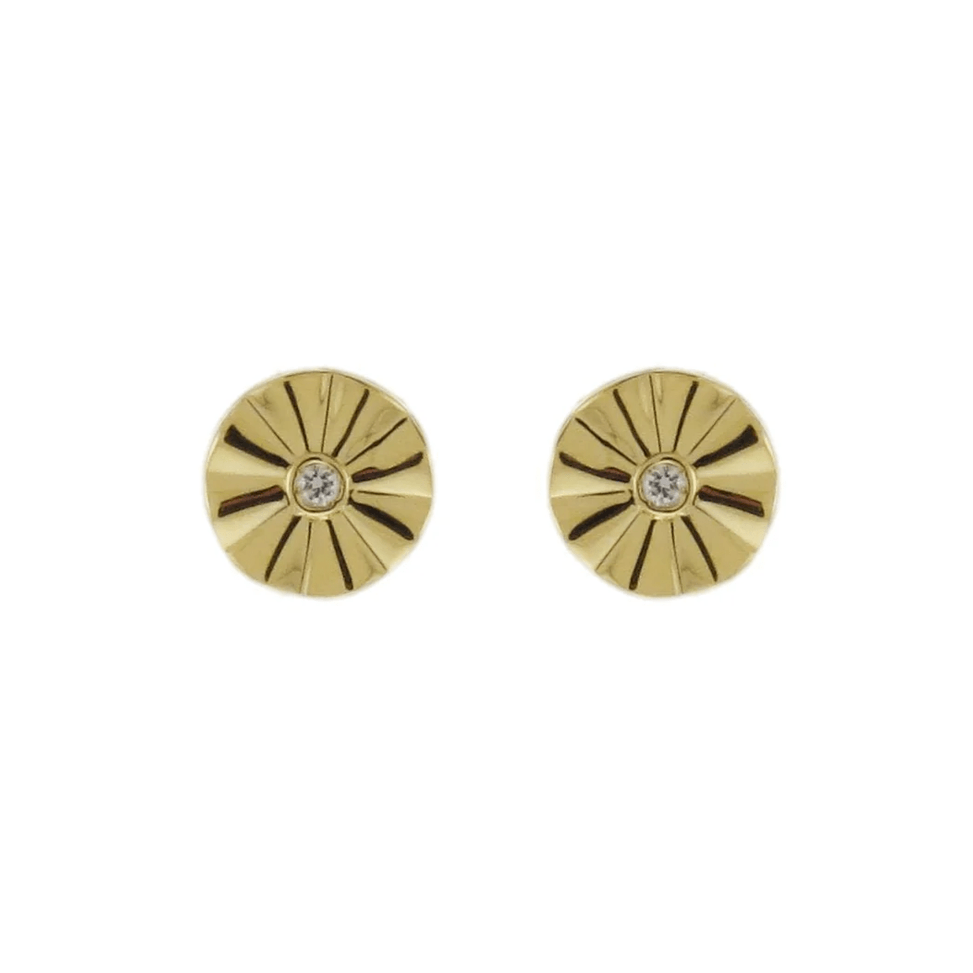 Brinco Tlj De Ouro Amarelo 18K E Diamante - Jack Vartanian - Lobulo