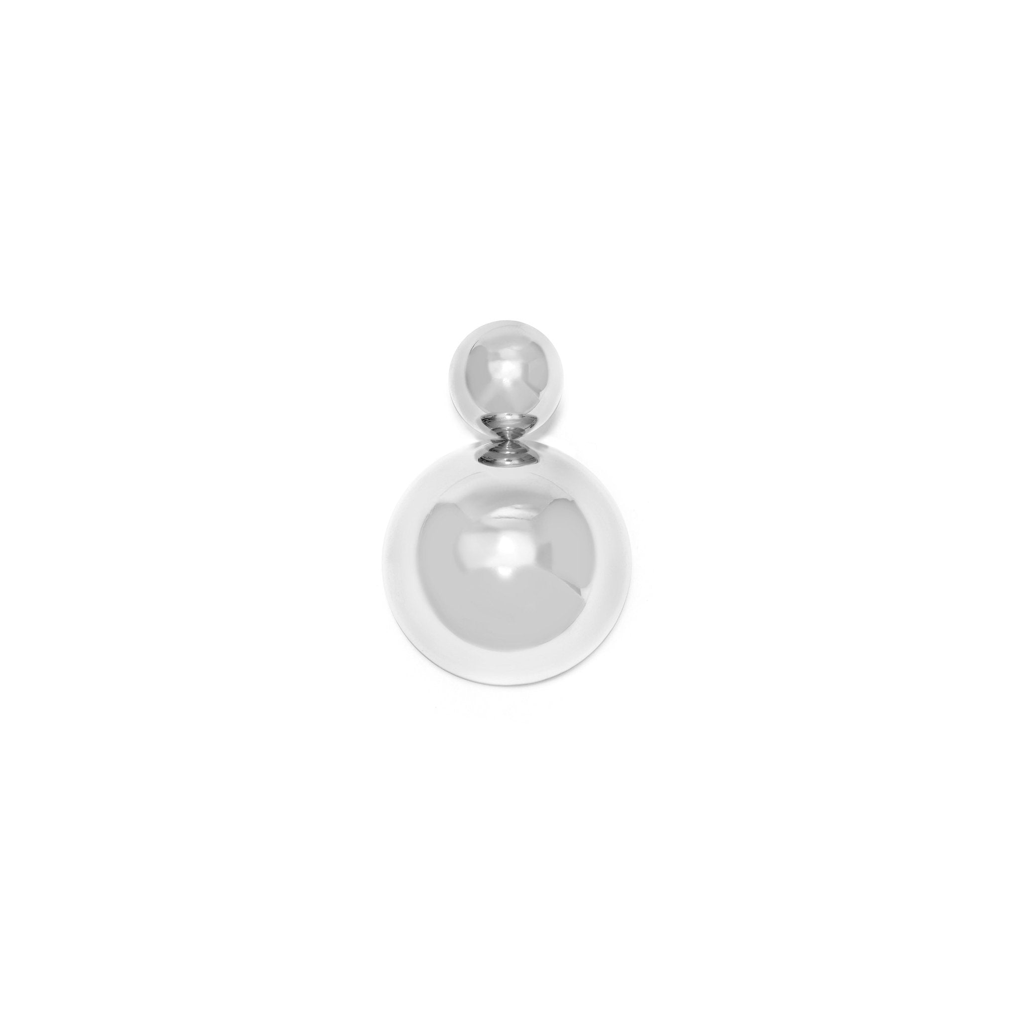 BRINCO WHITE BOLD DUPLO | PRATA COM OURO BRANCO 18K - Jack Vartanian -