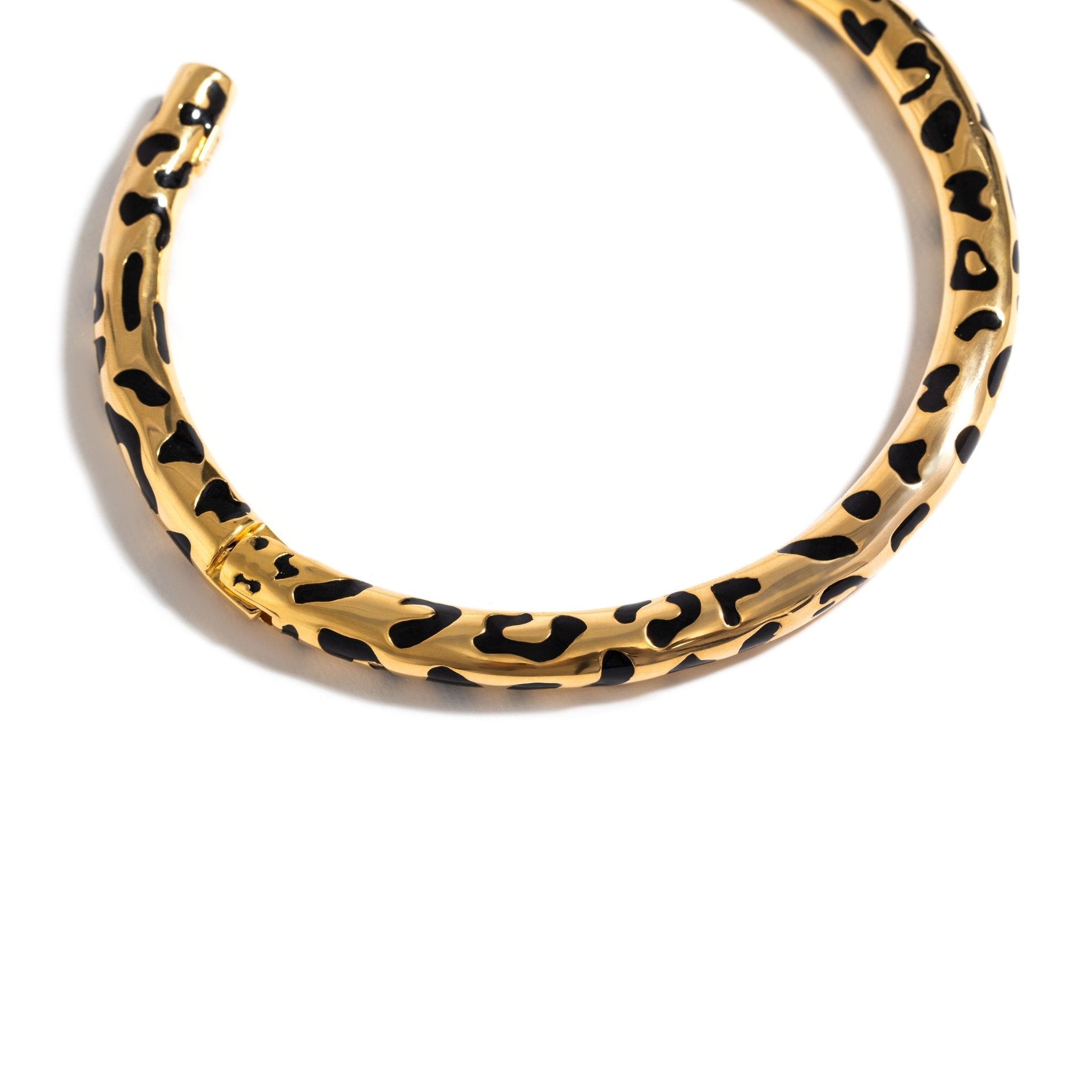 Colar Leopardo De Prata Com Ouro Amarelo - Jack Vartanian - Choker E Aro