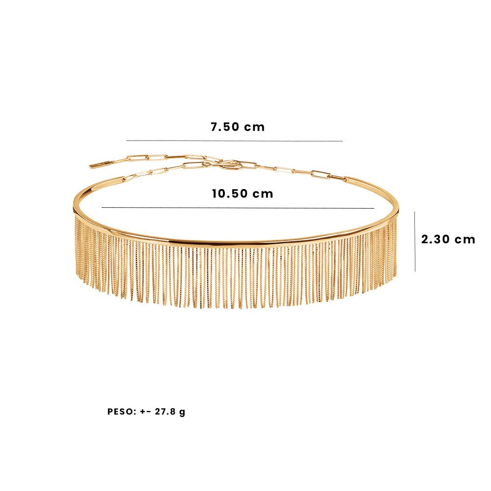 Colar Love Ny De Ouro Amarelo 18K - Jack Vartanian - Choker E Aro