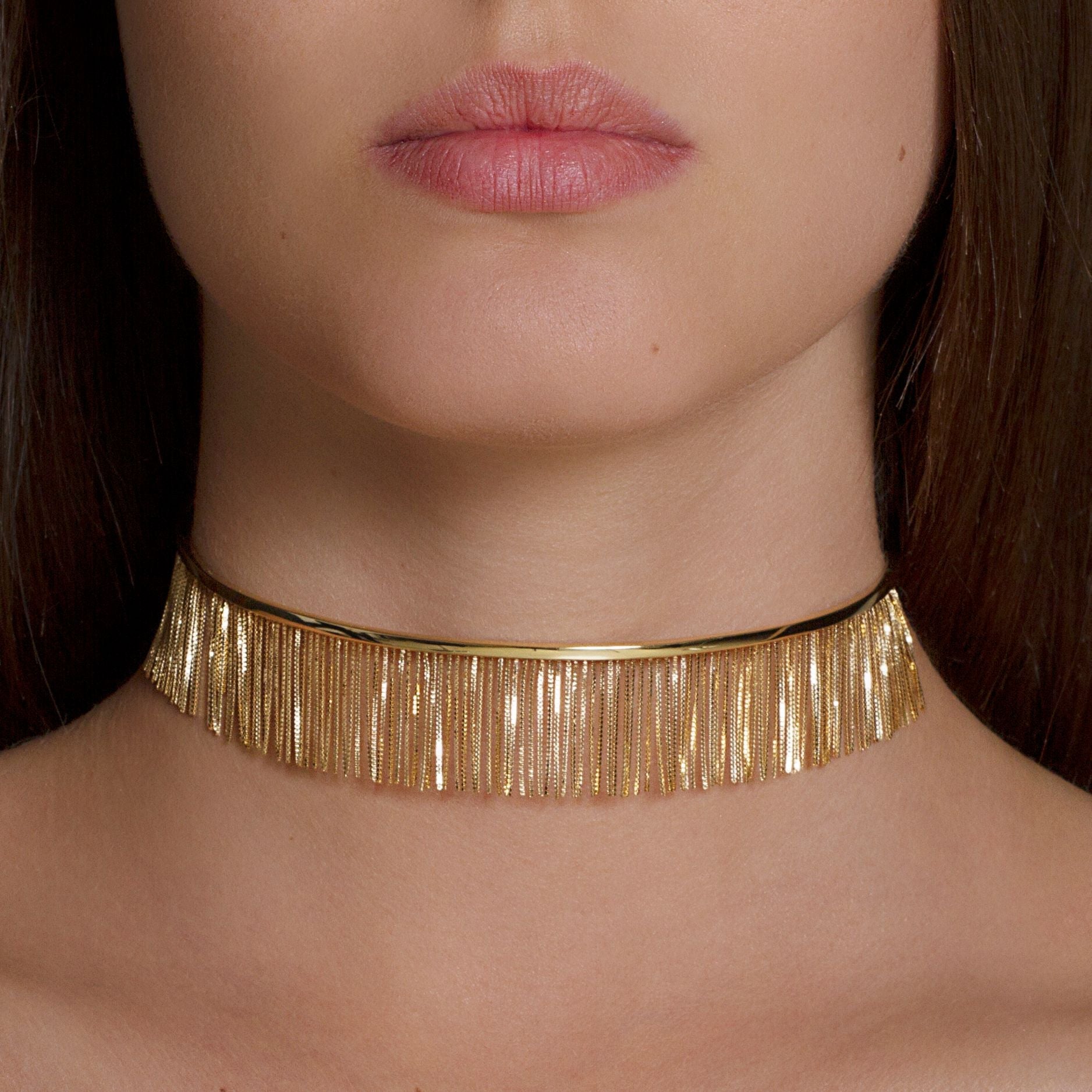 Colar Love Ny De Ouro Amarelo 18K - Jack Vartanian - Choker E Aro