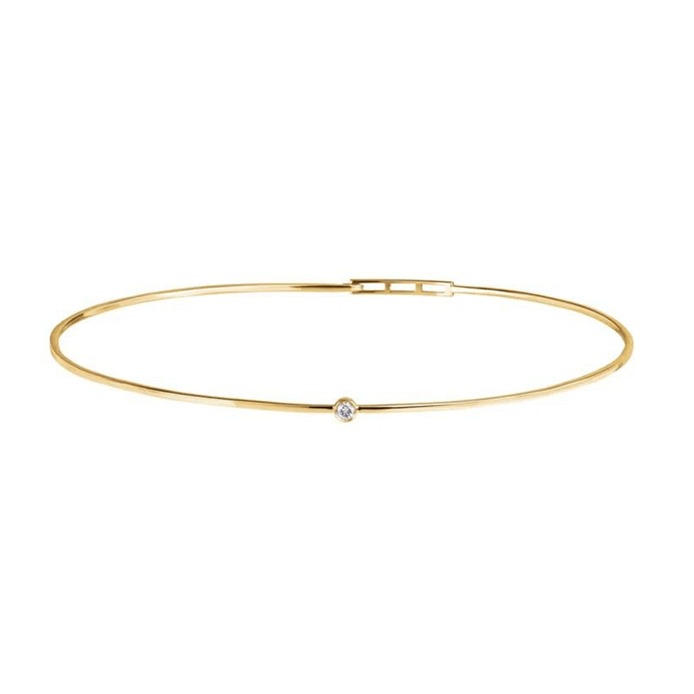Colar Love Ny De Ouro Amarelo 18K E Diamante - P - Jack Vartanian - Choker E Aro