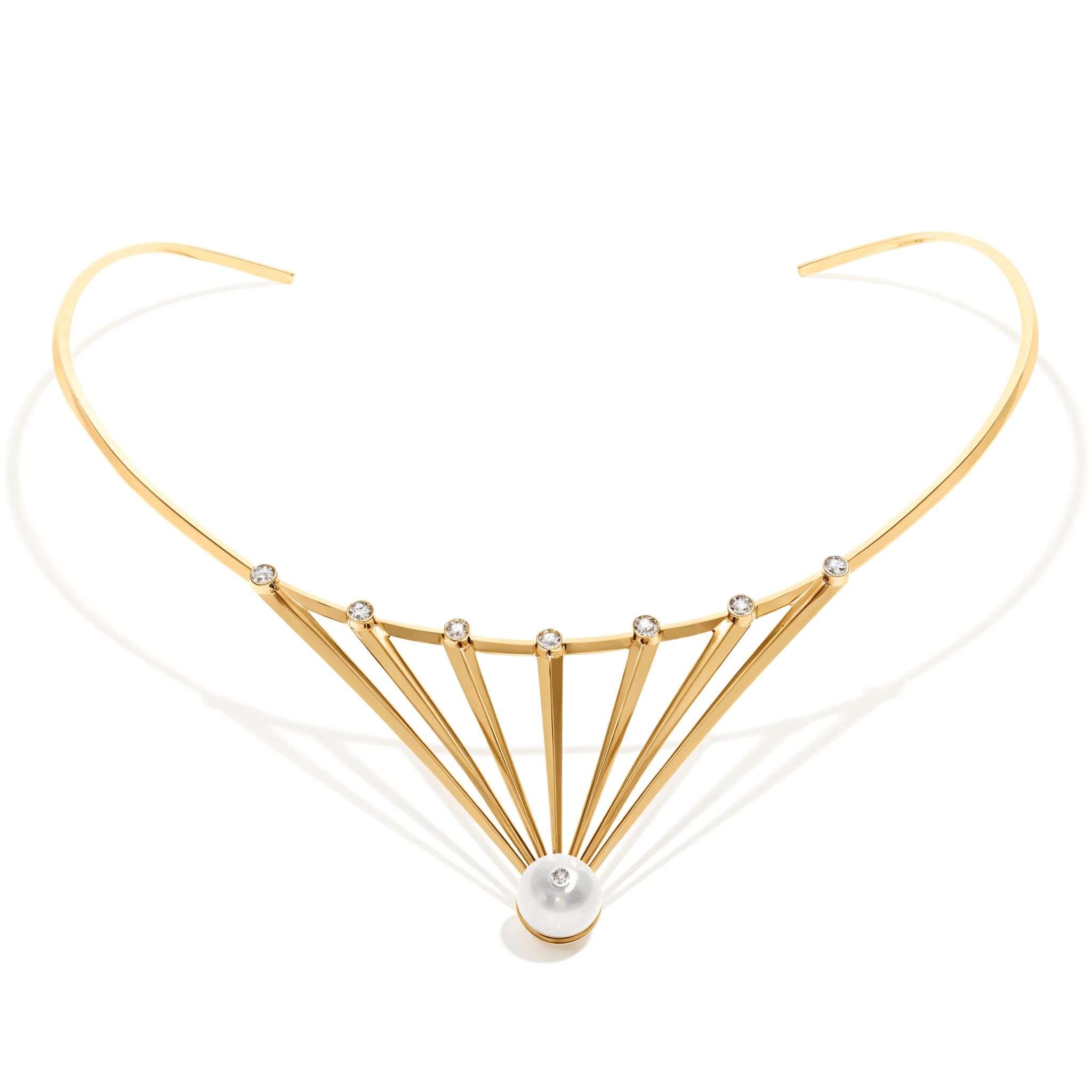 COLAR SHINE | OURO AMARELO 18K COM PÉROLA E DIAMANTES - Jack Vartanian -