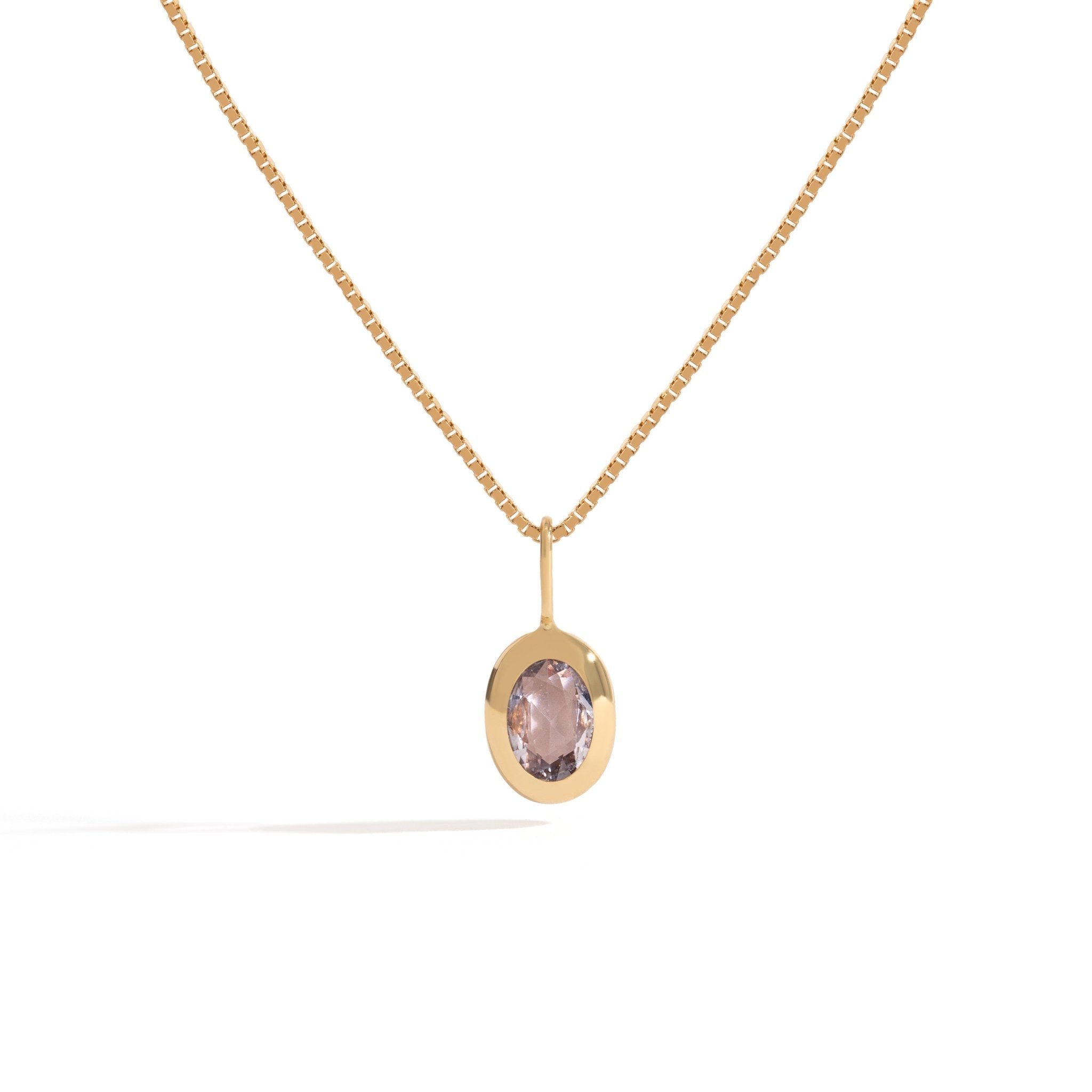 Coleção Você | Pingente De Ouro Amarelo 18K e Safira Lavanda - M - Jack Vartanian - Com Pedras