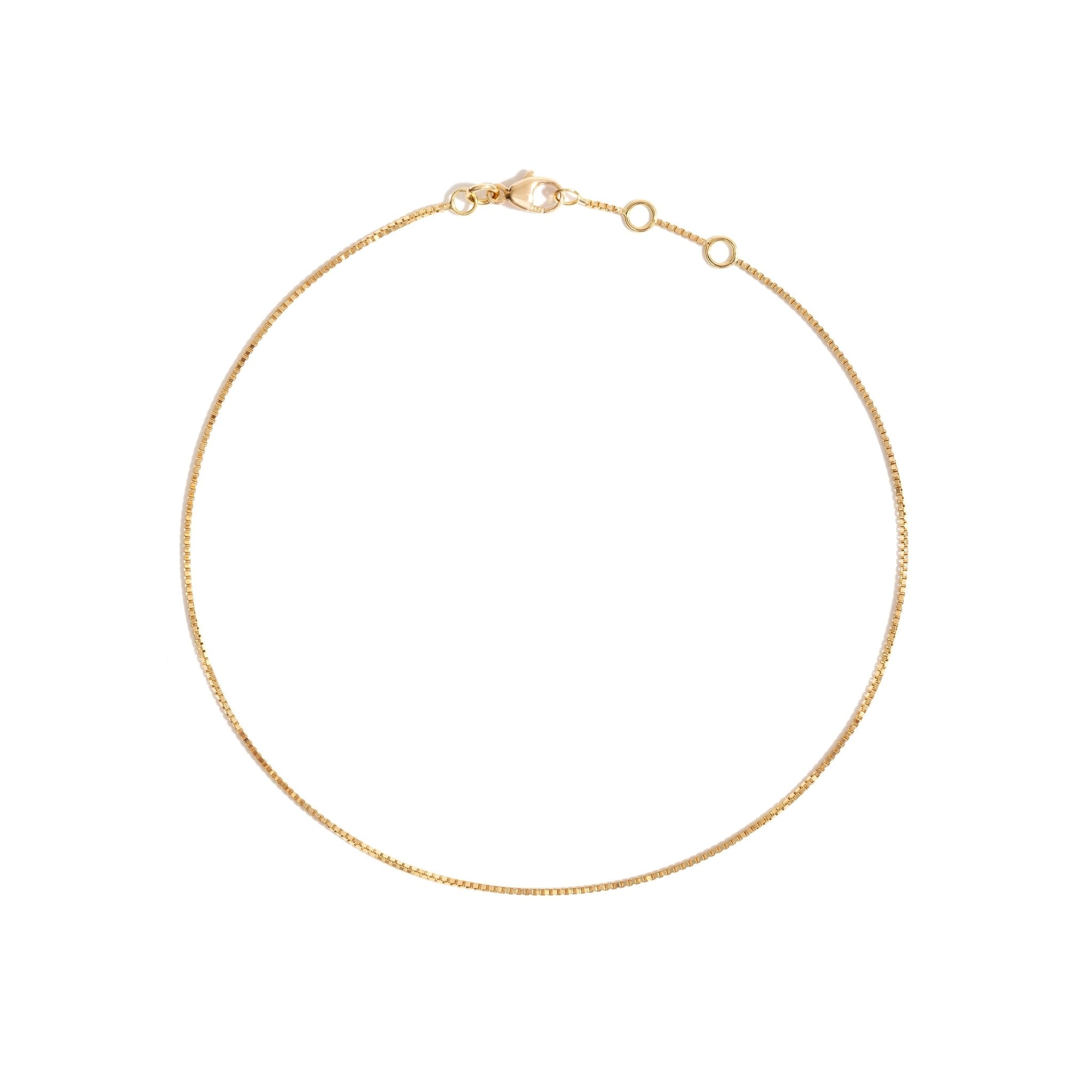 Coleção Você | Tornozeleira De Ouro Amarelo 18K - G - Jack Vartanian - Sem Pedra