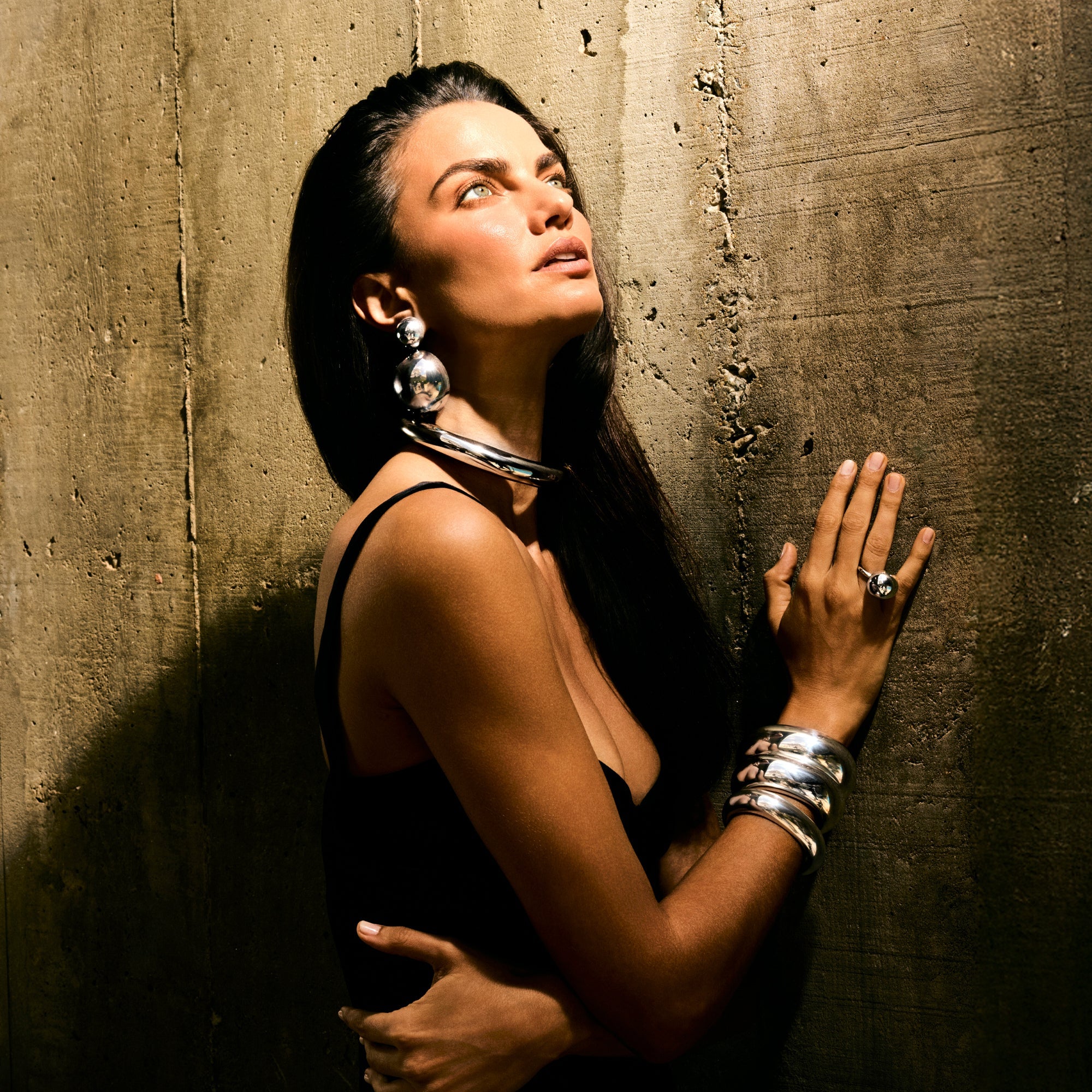 CUFF BOLD WHITE MAXI | PRATA COM OURO BRANCO 18K - Jack Vartanian - Choker E Aro