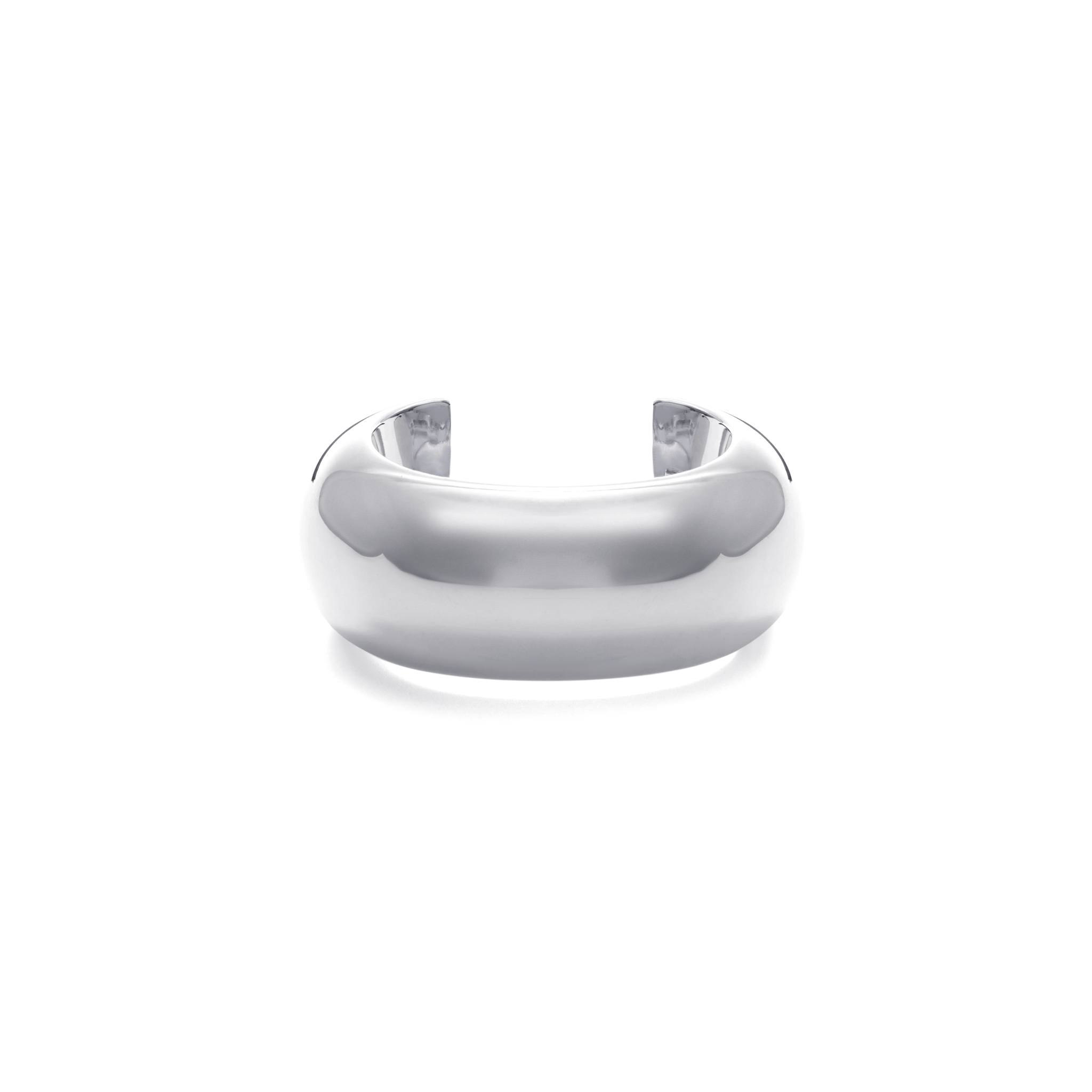 CUFF WHITE BOLD MAXI | PRATA COM OURO BRANCO 18K - Jack Vartanian - Choker E Aro