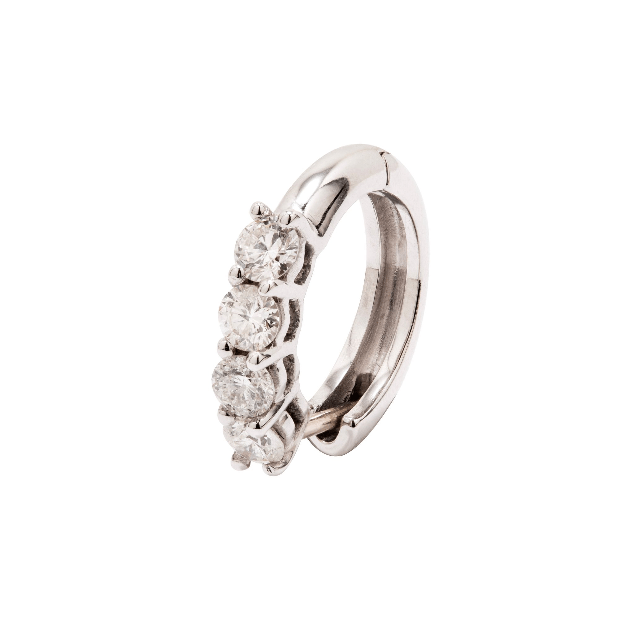 Piercing Savage De Ouro Branco 18K E Diamante - M - Jack Vartanian - Pino