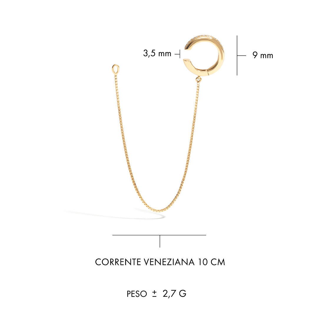 Piercing Você | Ouro Amarelo 18K e Diamantes - Jack Vartanian - Pressao