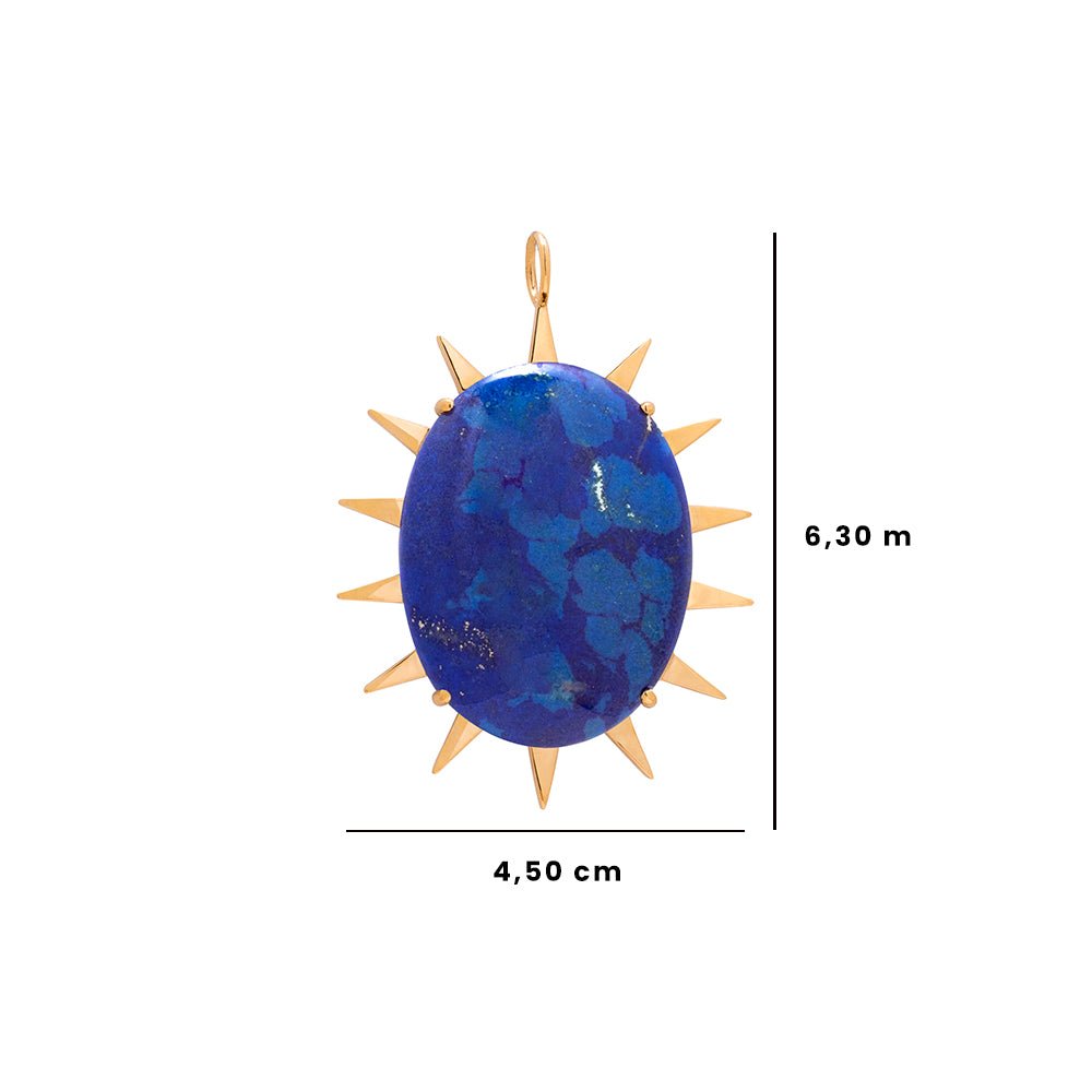 Pingente Dolce Vita | Ouro Amarelo 18K e Lápis Lazuli - Jack Vartanian - Com Pedras