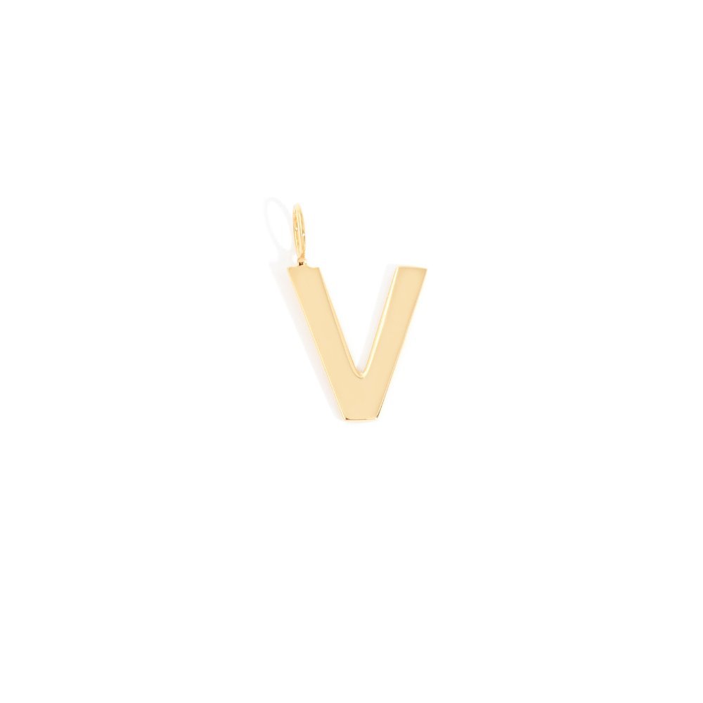 Pingente Letra Pop Para Colar - M | Prata Com Ouro Amarelo 18K - Jack Vartanian - Letras