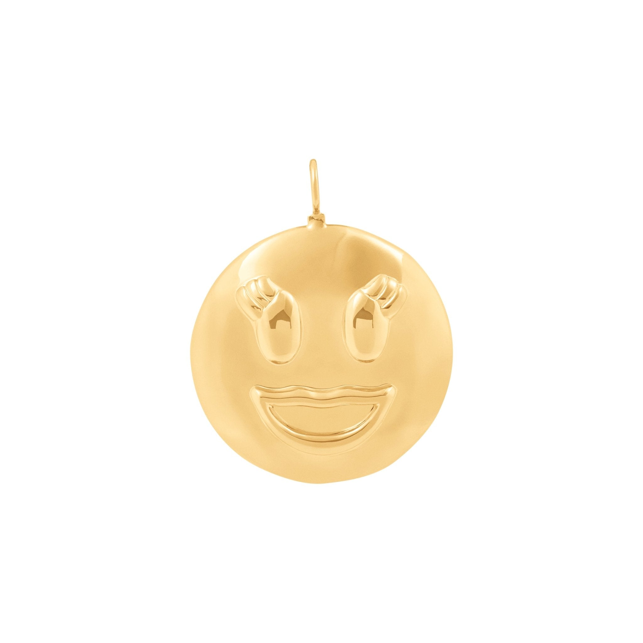 Pingente Pop Sorriso - G | Prata com Ouro Amarelo 18K - Jack Vartanian - Sem Pedra