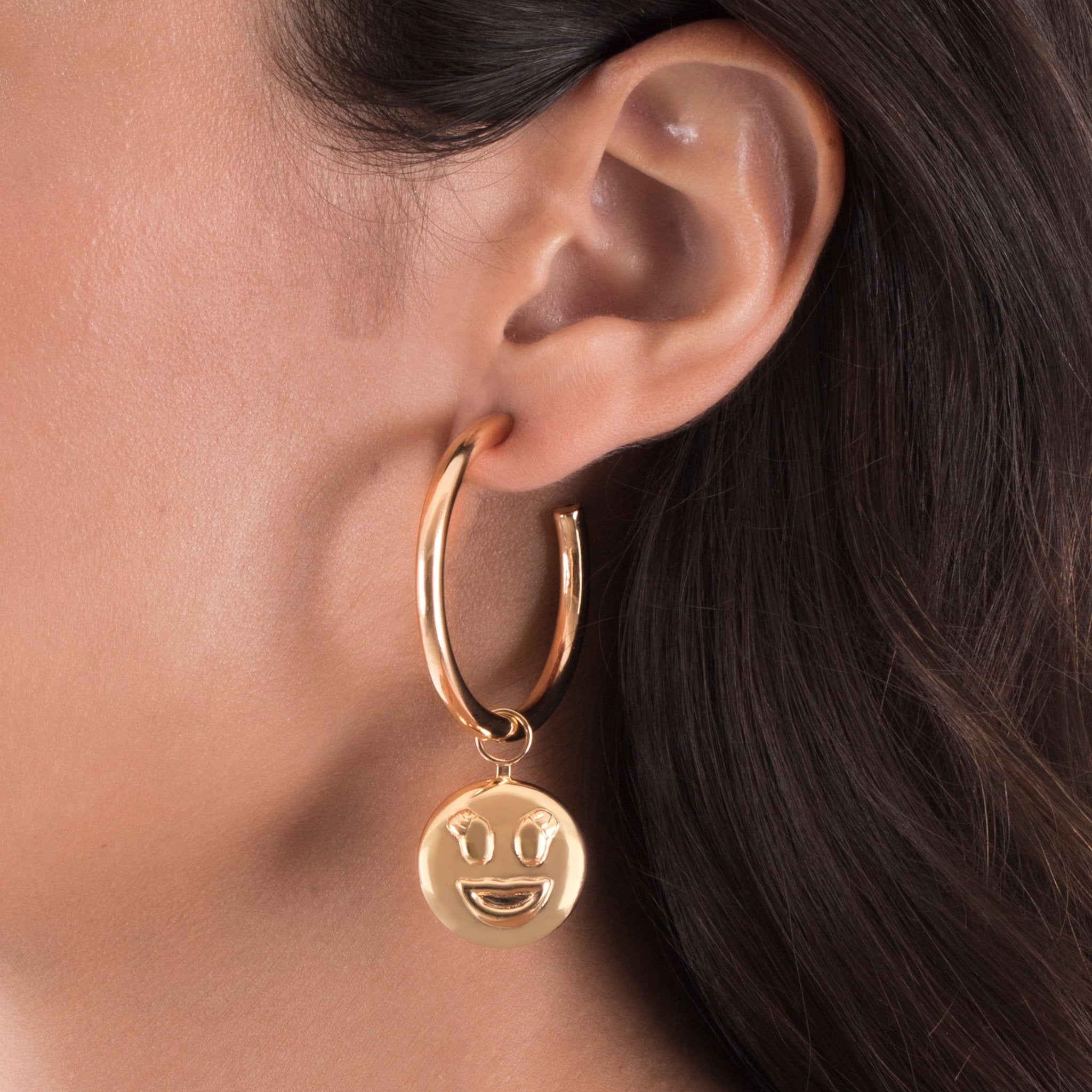 Pingente Pop Sorriso - P | Prata Com Ouro Amarelo 18K - Jack Vartanian - Sem Pedra
