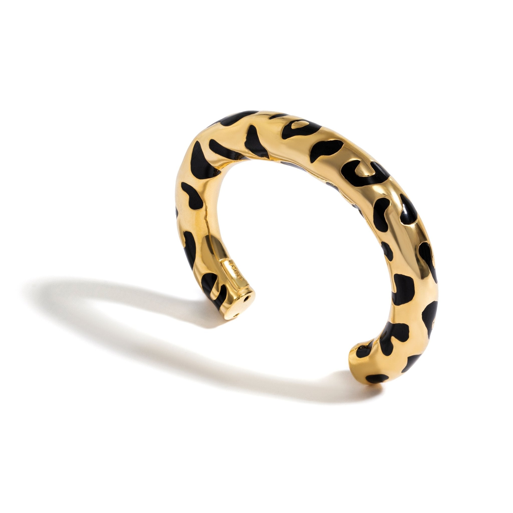 Pulseira Leopardo De Prata Com Ouro Amarelo - Jack Vartanian - Bracelete