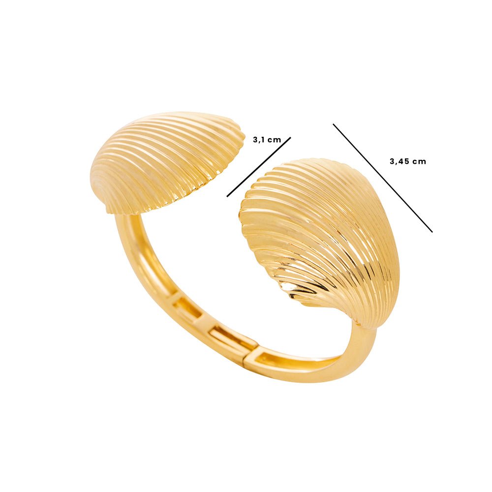 Pulseira Mare Maxi | Prata com Ouro Amarelo 18K - Jack Vartanian - Bracelete