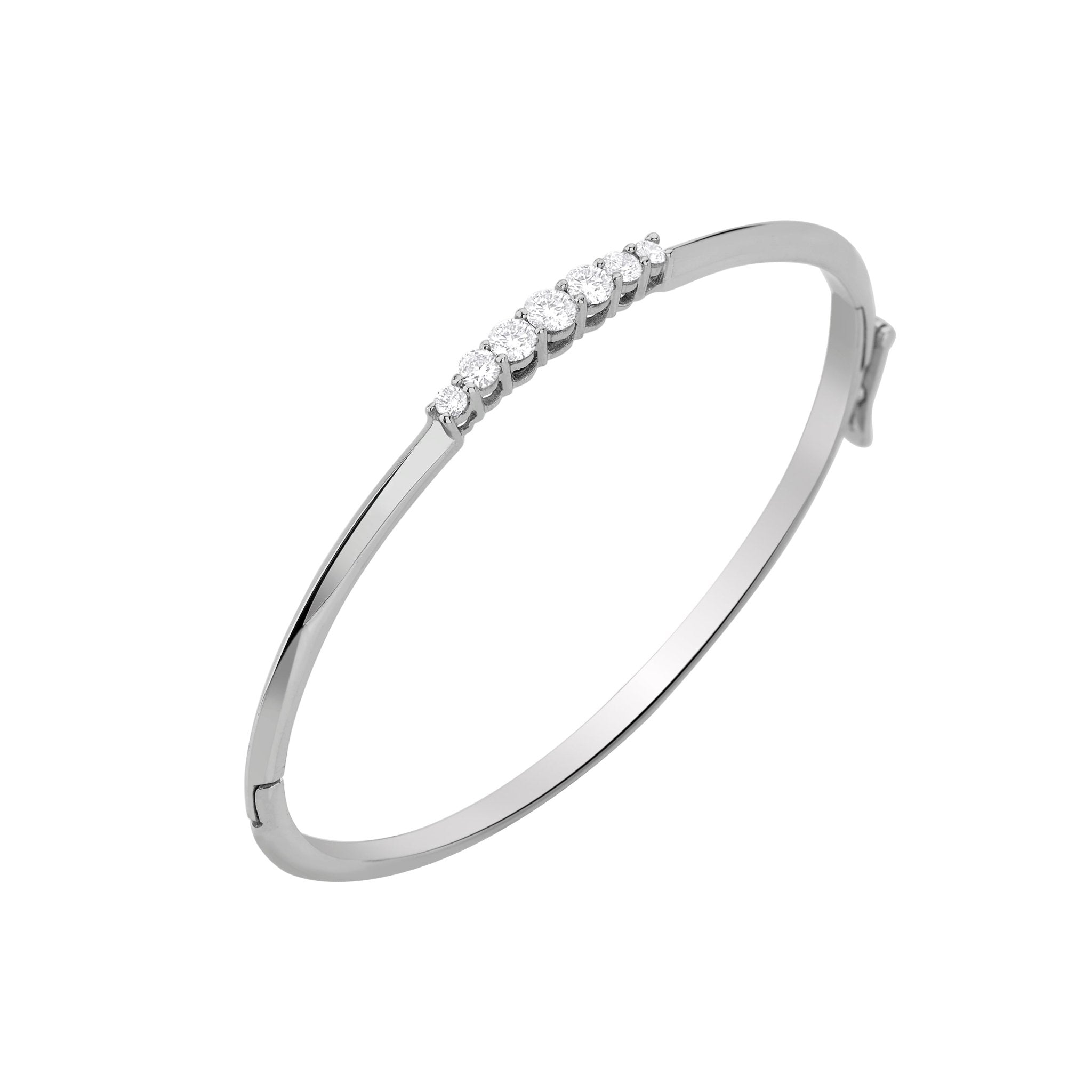 Pulseira Rock Star De Ouro Branco 18K E Diamante - Jack Vartanian - Bracelete