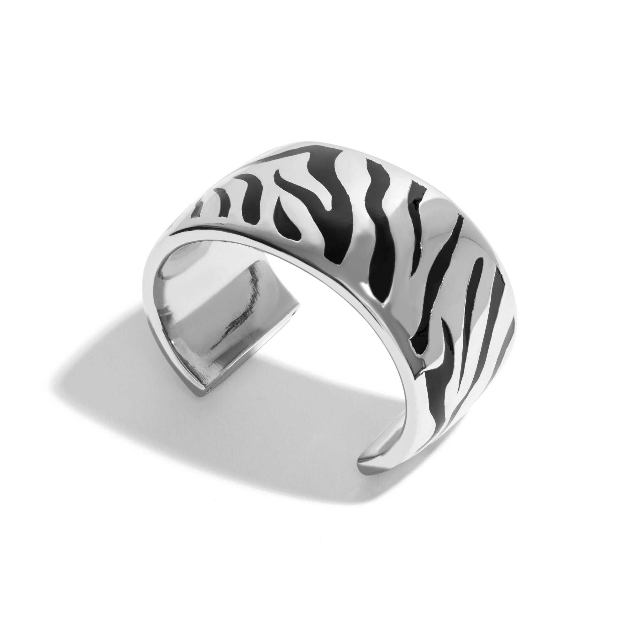 Pulseira Zebra | Prata com Ouro Branco 18k - Jack Vartanian - Bracelete