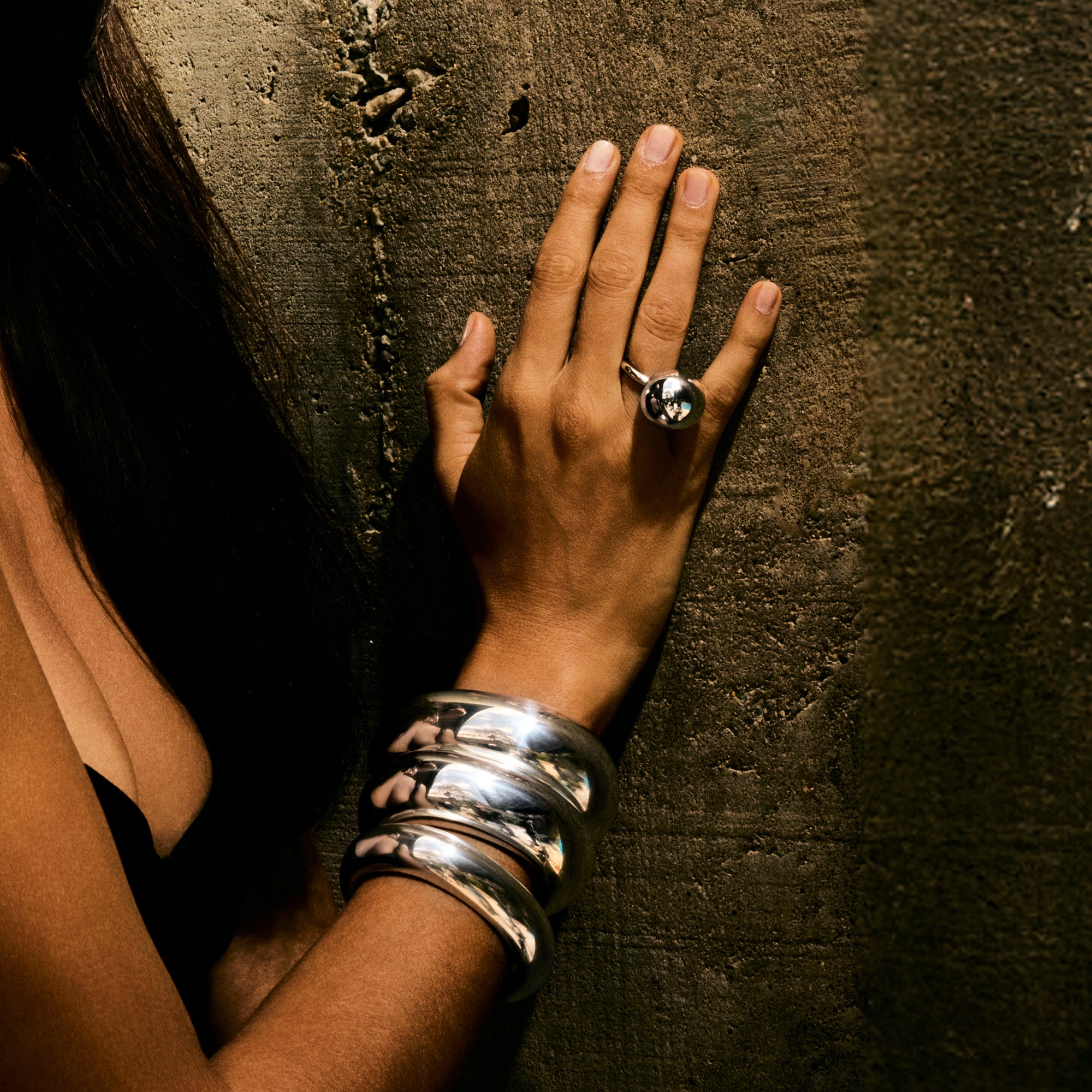 PULSEIRA BOLD WHITE | PRATA COM OURO BRANCO 18K