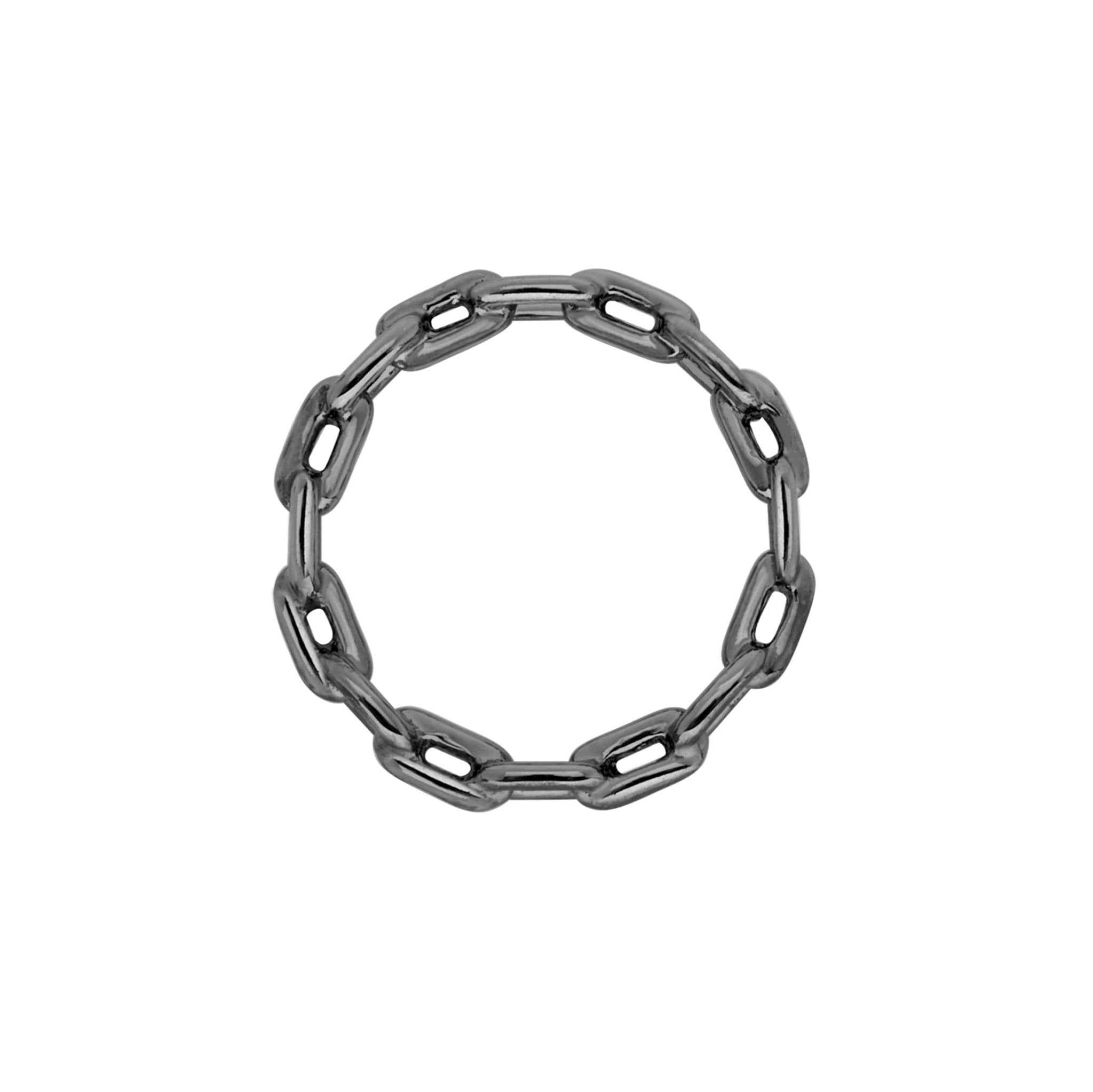 Anel Chain | Prata Com Ródio Negro - Jack Vartanian - Sem Pedra